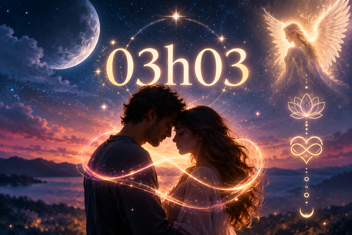 03h03 : quelle signification pour les flammes jumelles, en amour et pendant une séparation ?