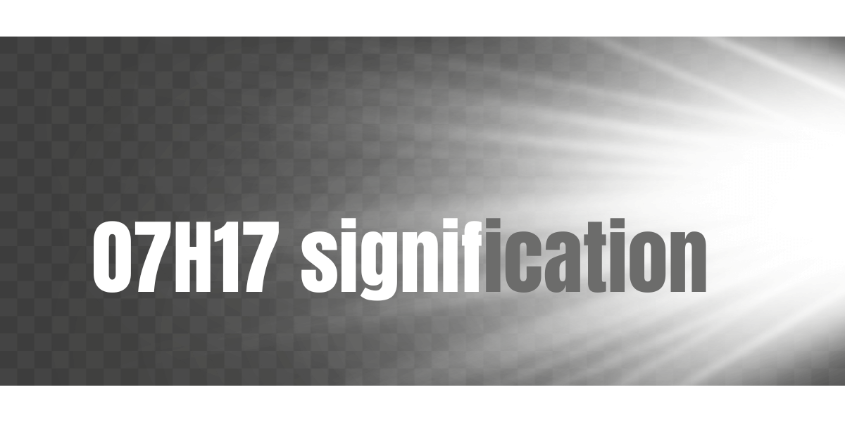 7h17 signification : message spirituel, amour, heure miroir inversée