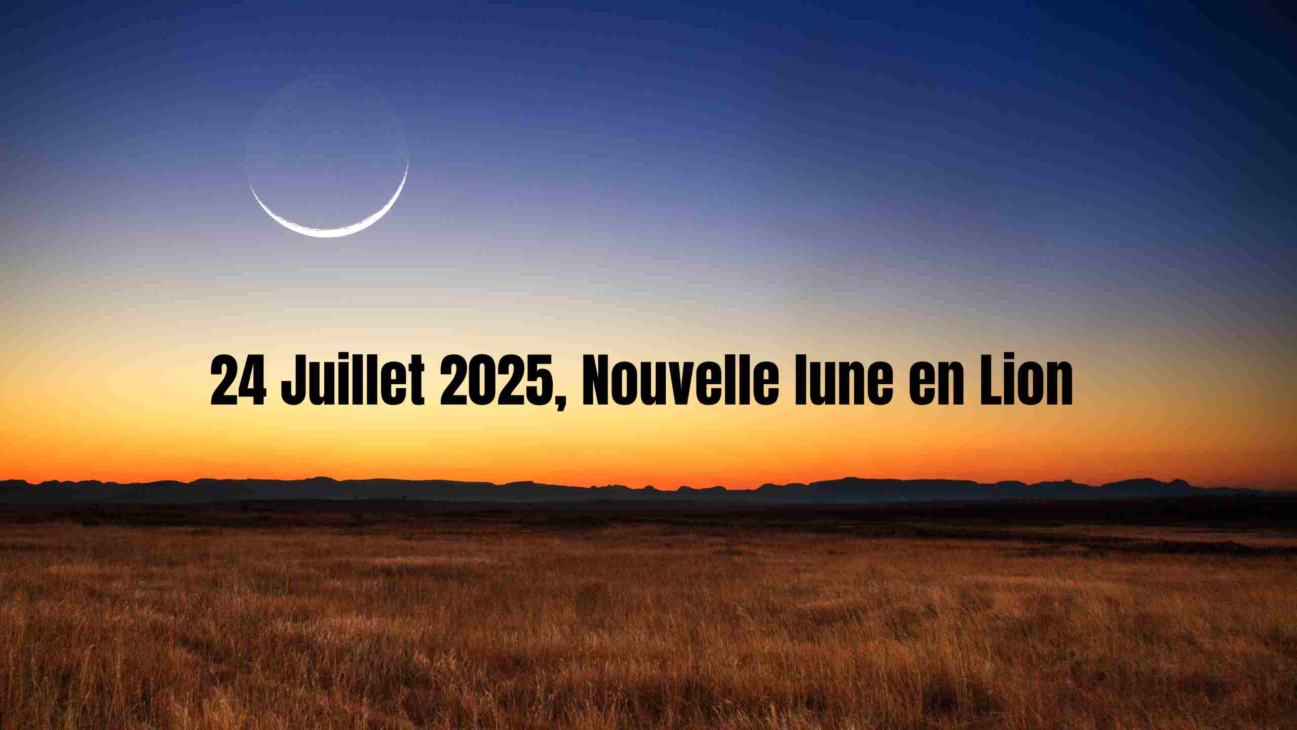 24 Juillet 2025 Nouvelle lune en Lion