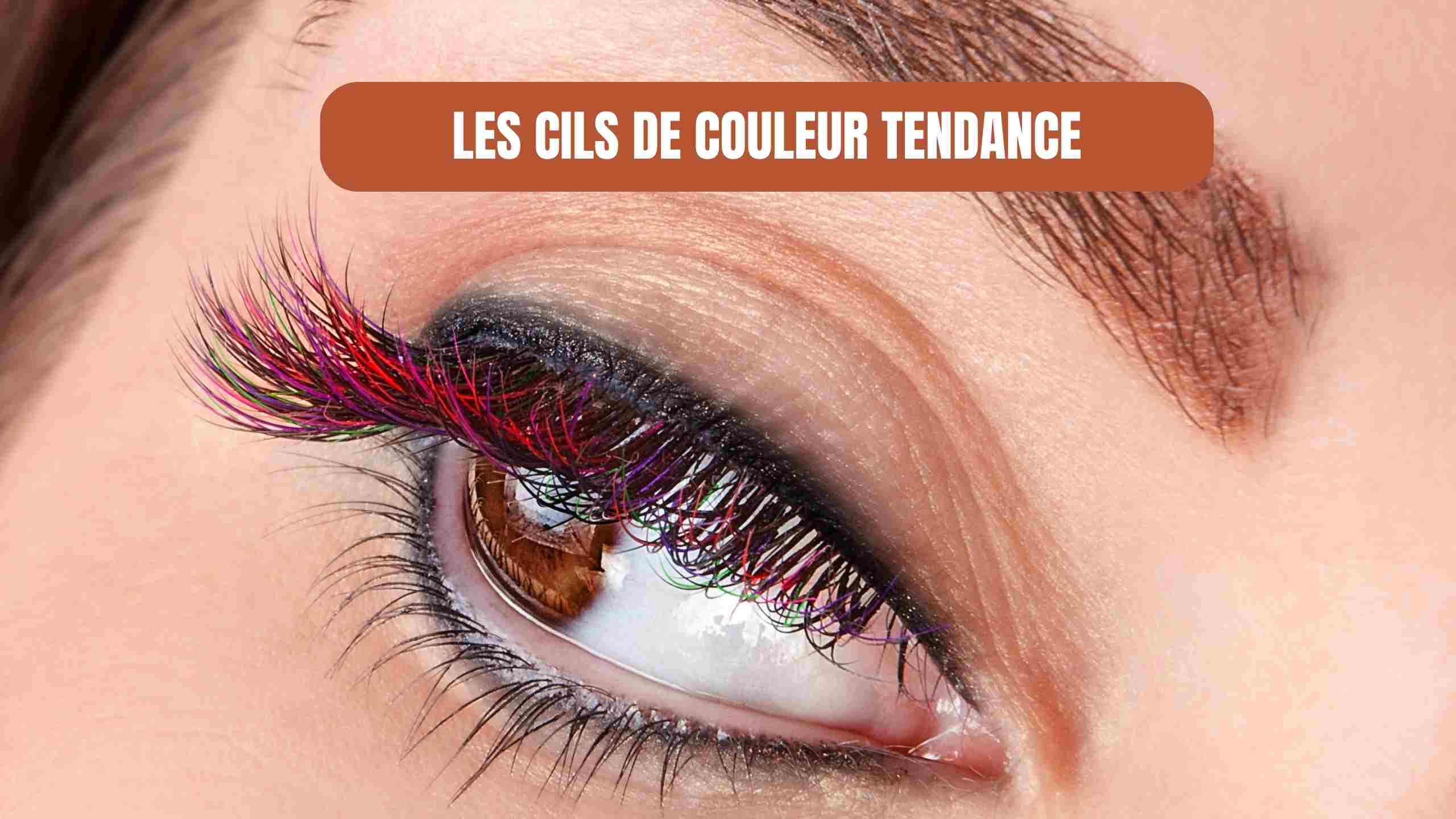 cils de couleur tendance