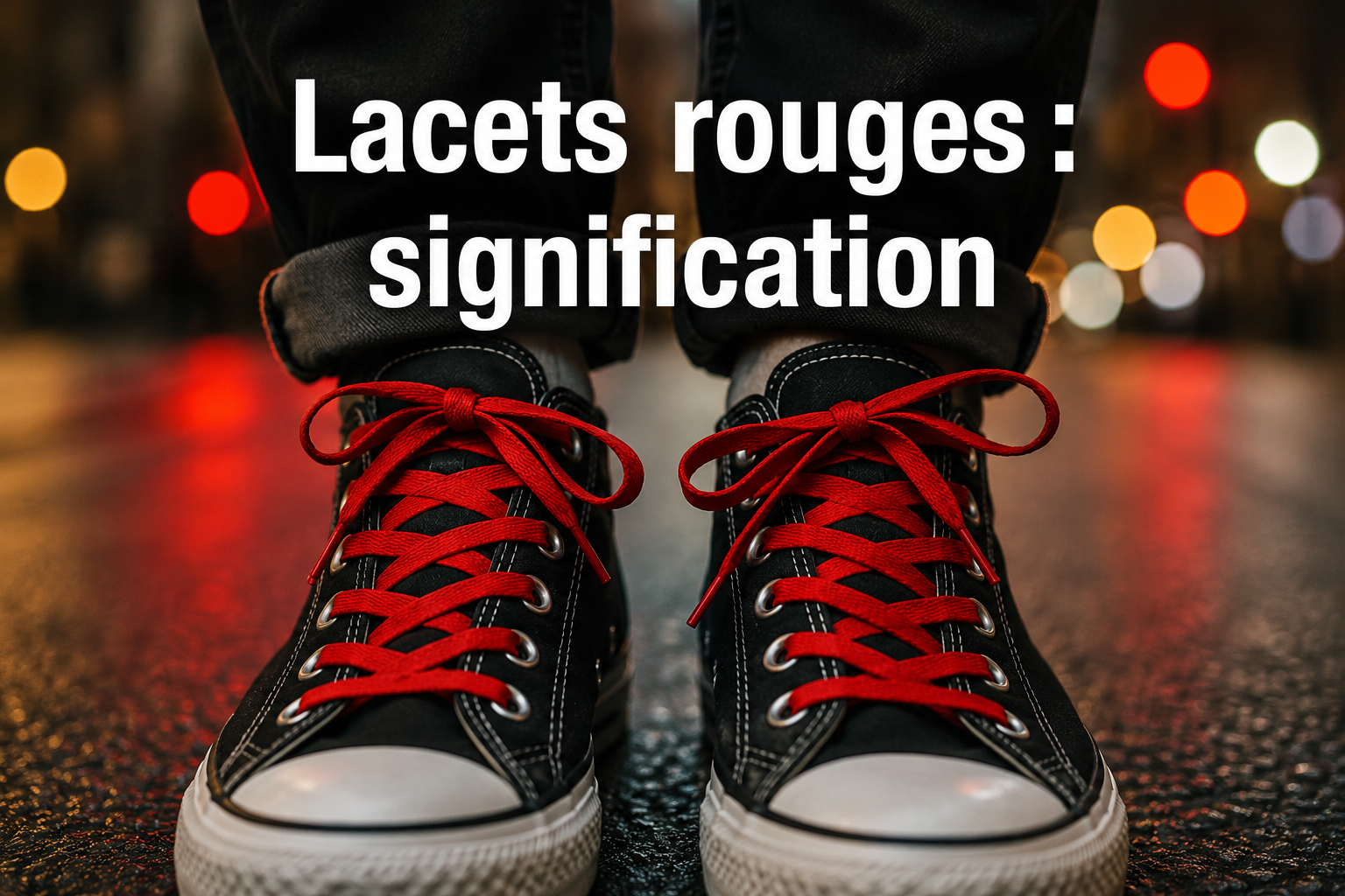 Lacets rouges : quelle signification et faut-il éviter d'en porter ?