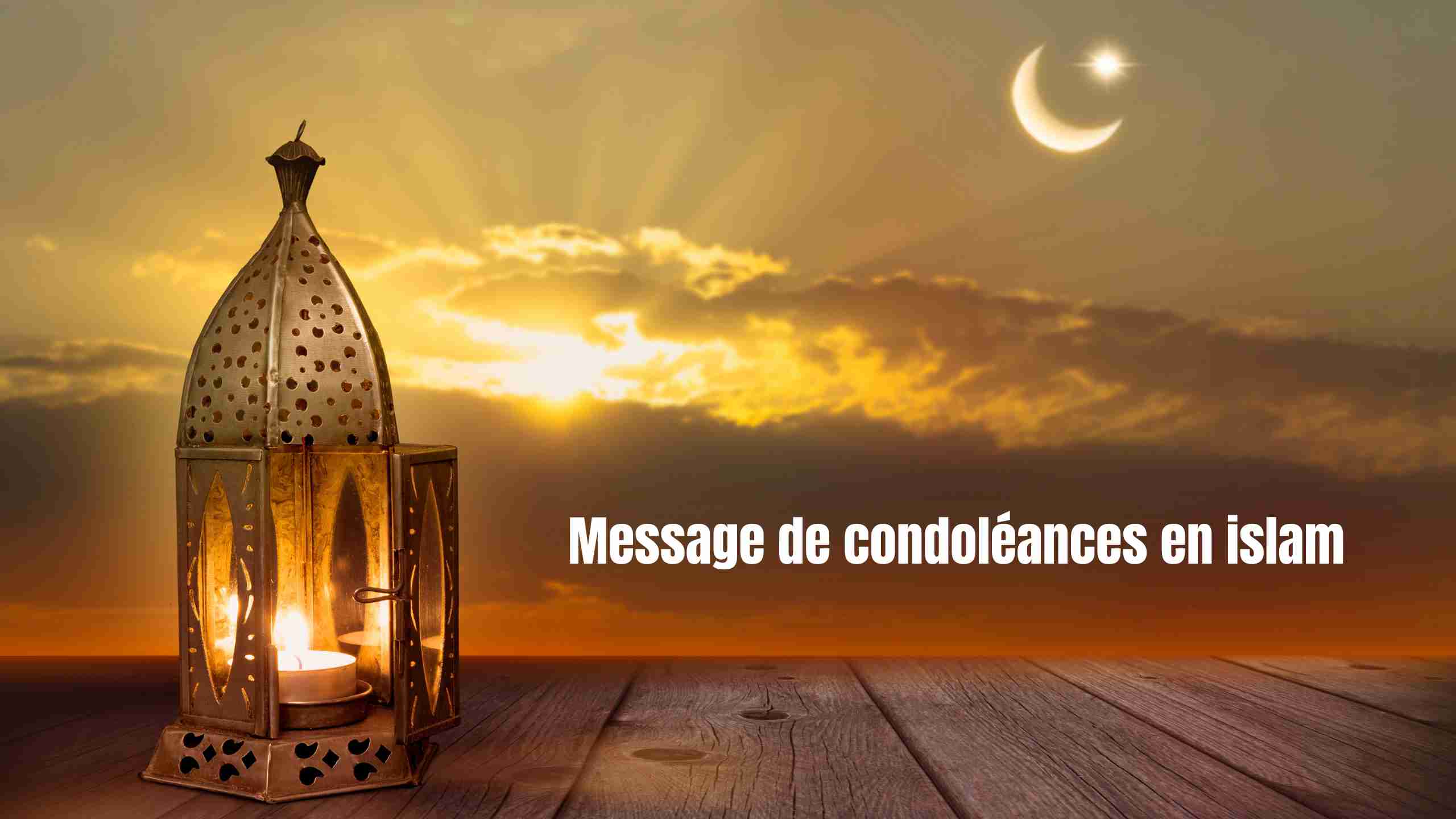 Message de condoléances en islam