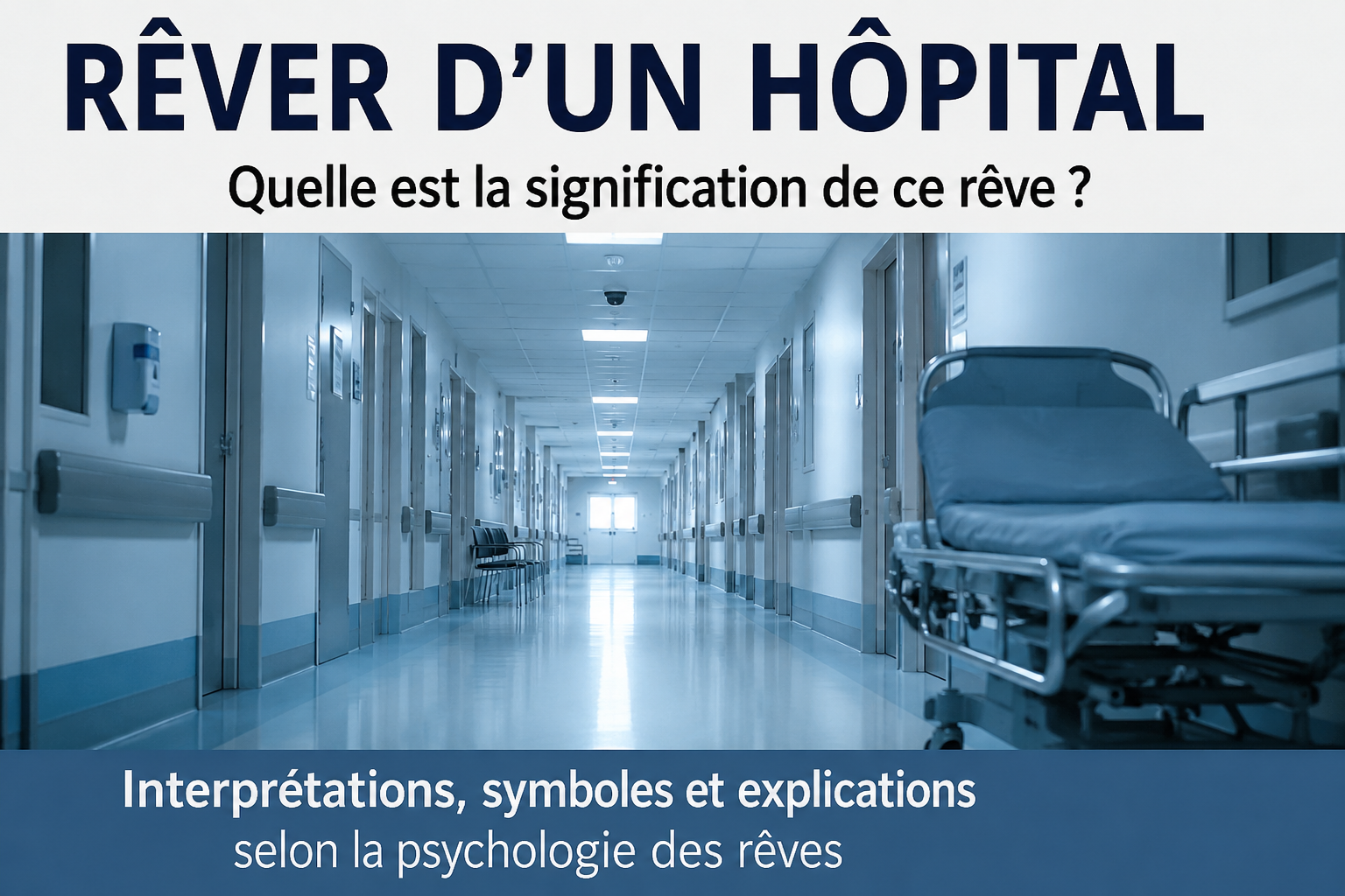 Rêver d'un hôpital : quelle est la signification de ce rêve ?