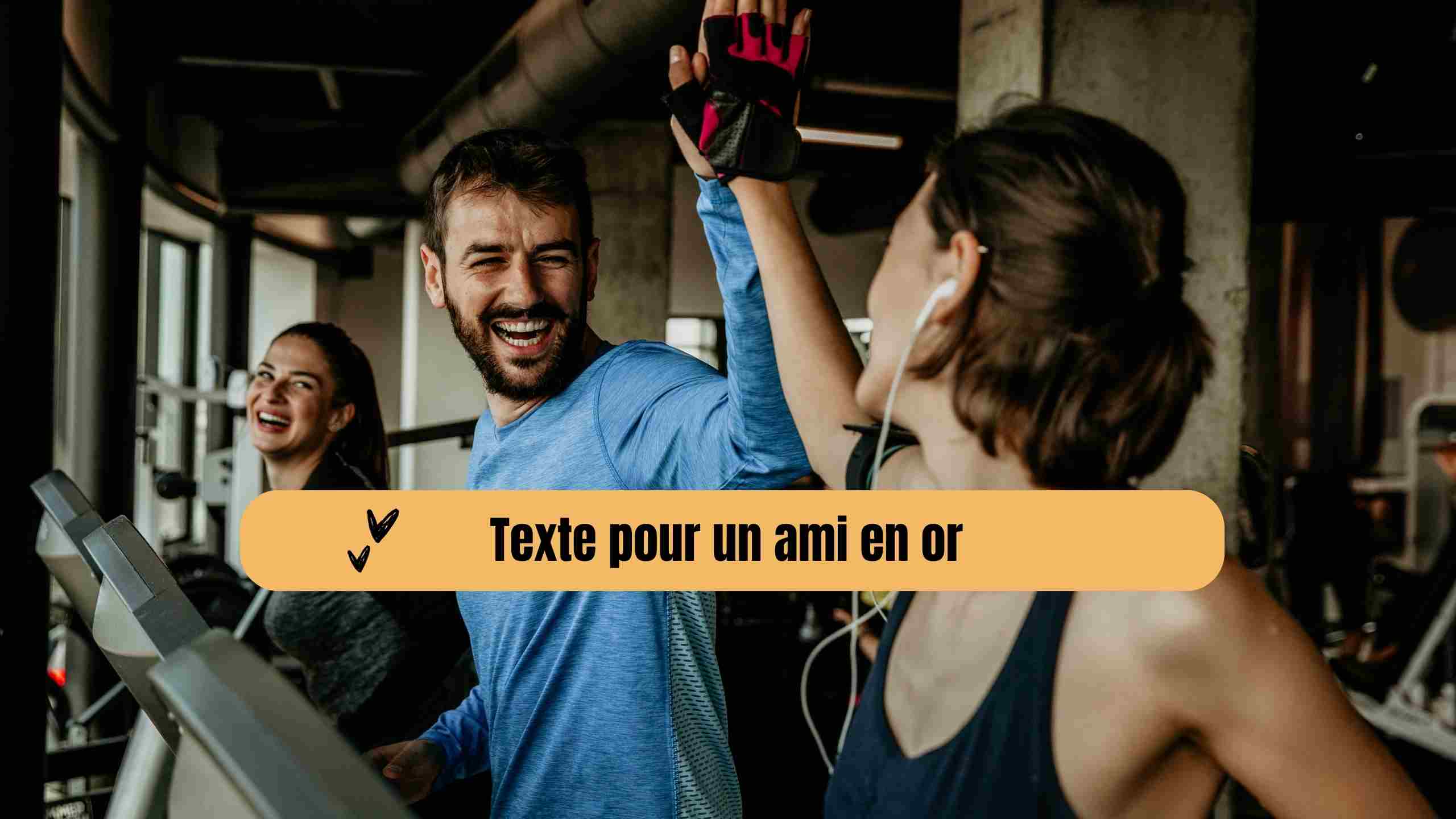 Texte pour un ami en or