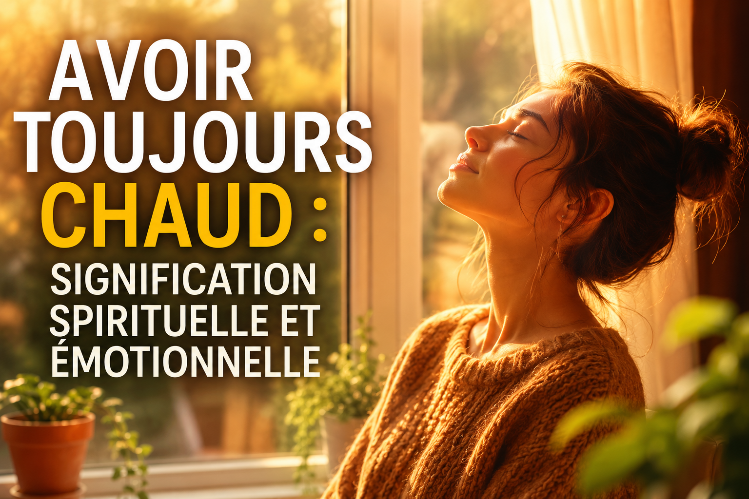 Avoir toujours chaud : signification spirituelle, émotionnelle et énergétique
