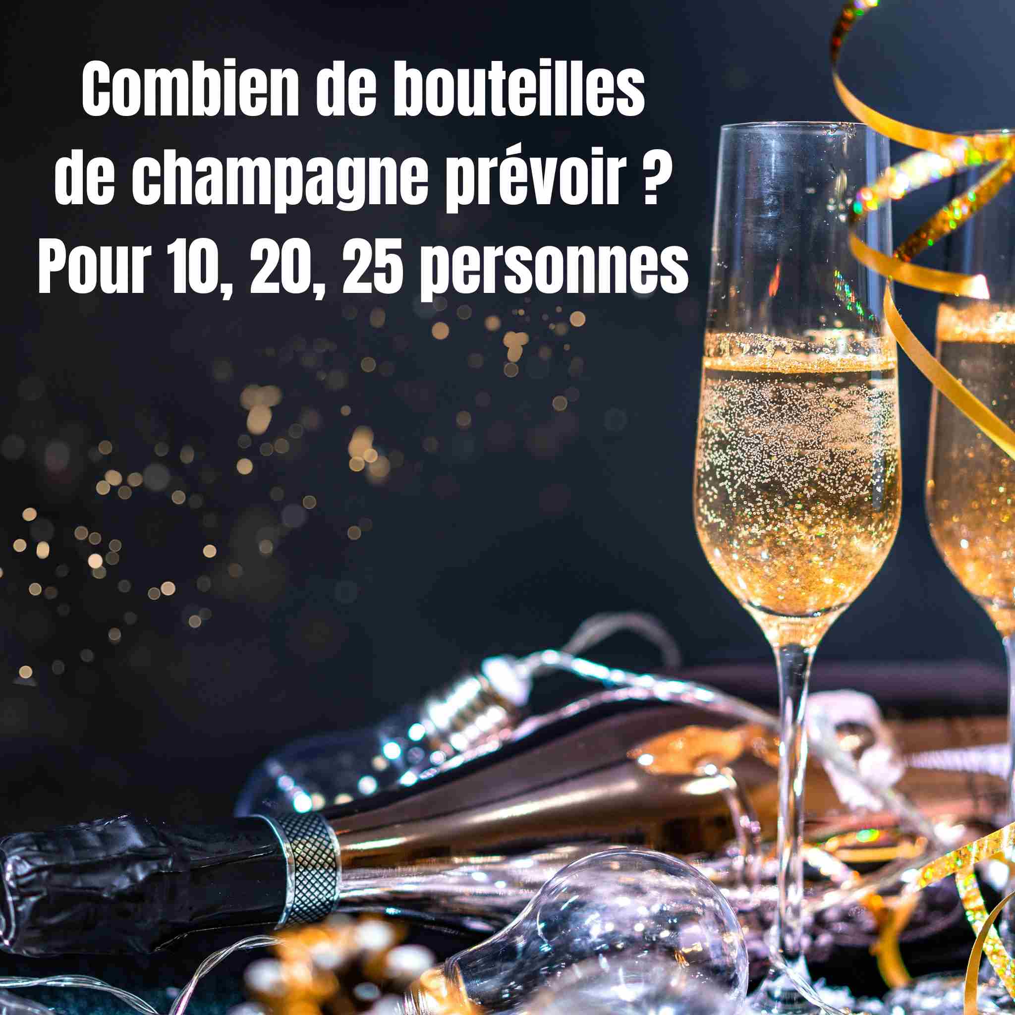Combien de bouteilles de champagne prévoir ? Pour 10, 20, 25 personnes