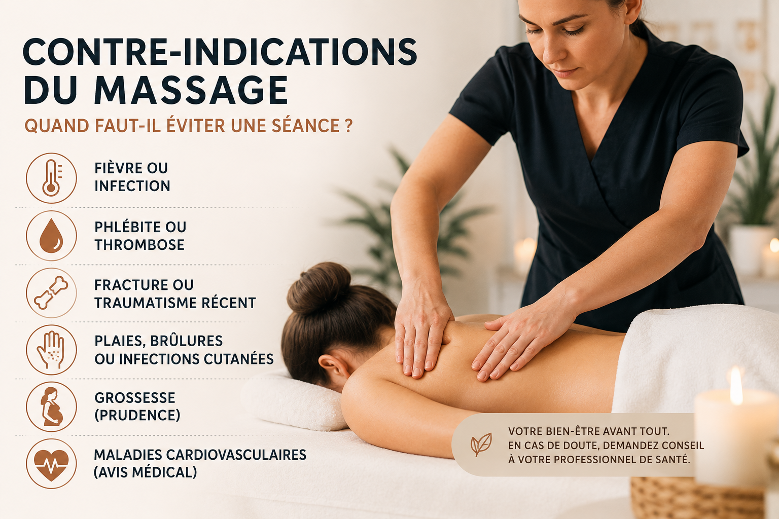 Contre-indications massage : quand faut-il éviter un massage ?