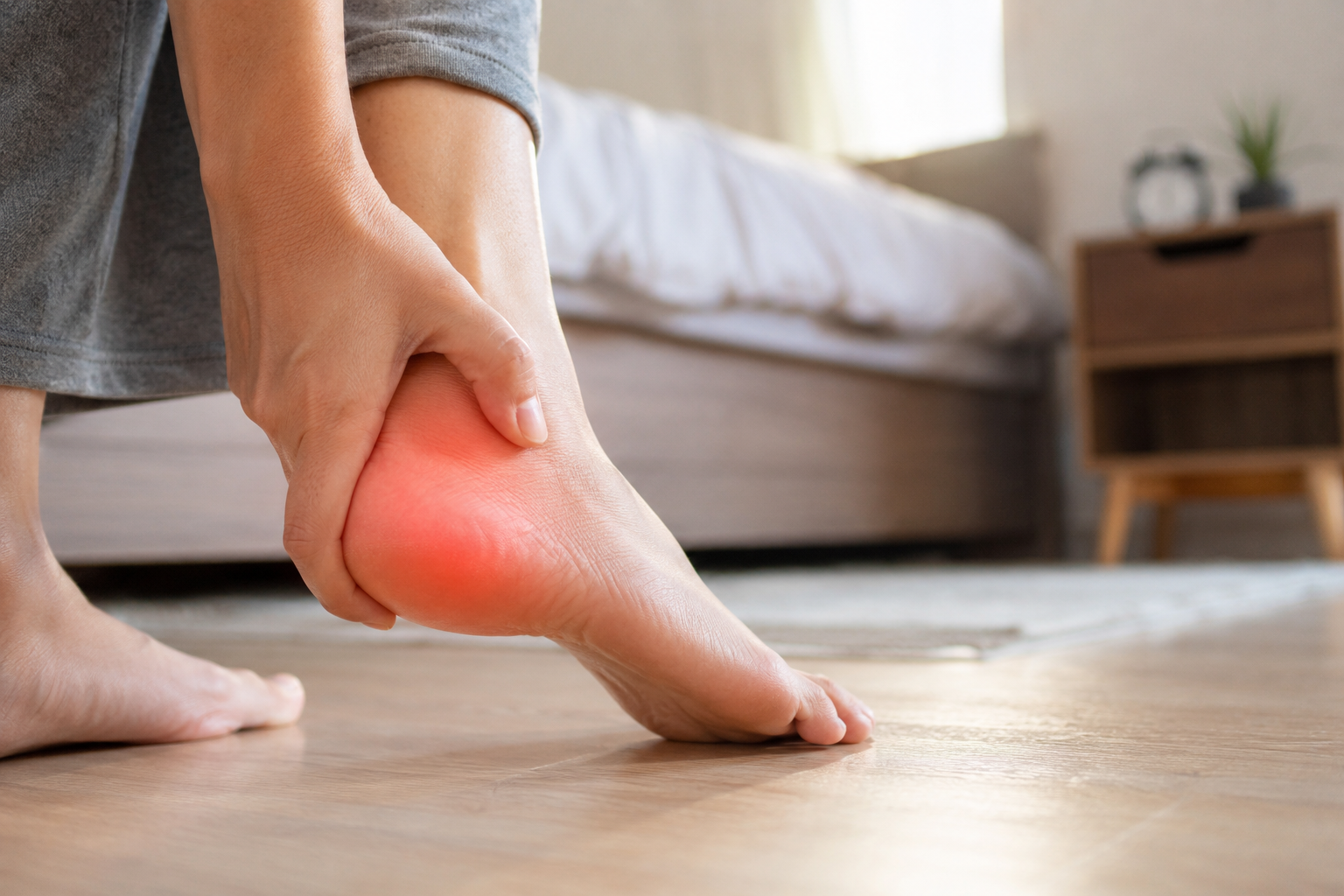 Douleur au talon gauche : signification, causes et messages du corps
