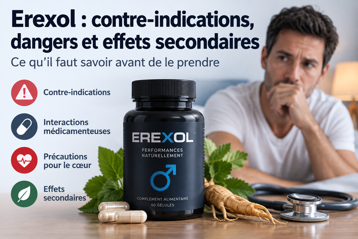 Erexol : contre-indications, dangers et effets secondaires