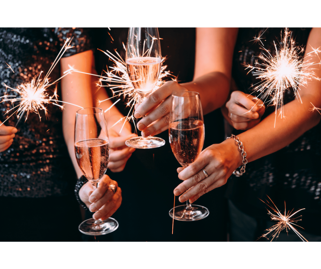 trinquer avec du champagne