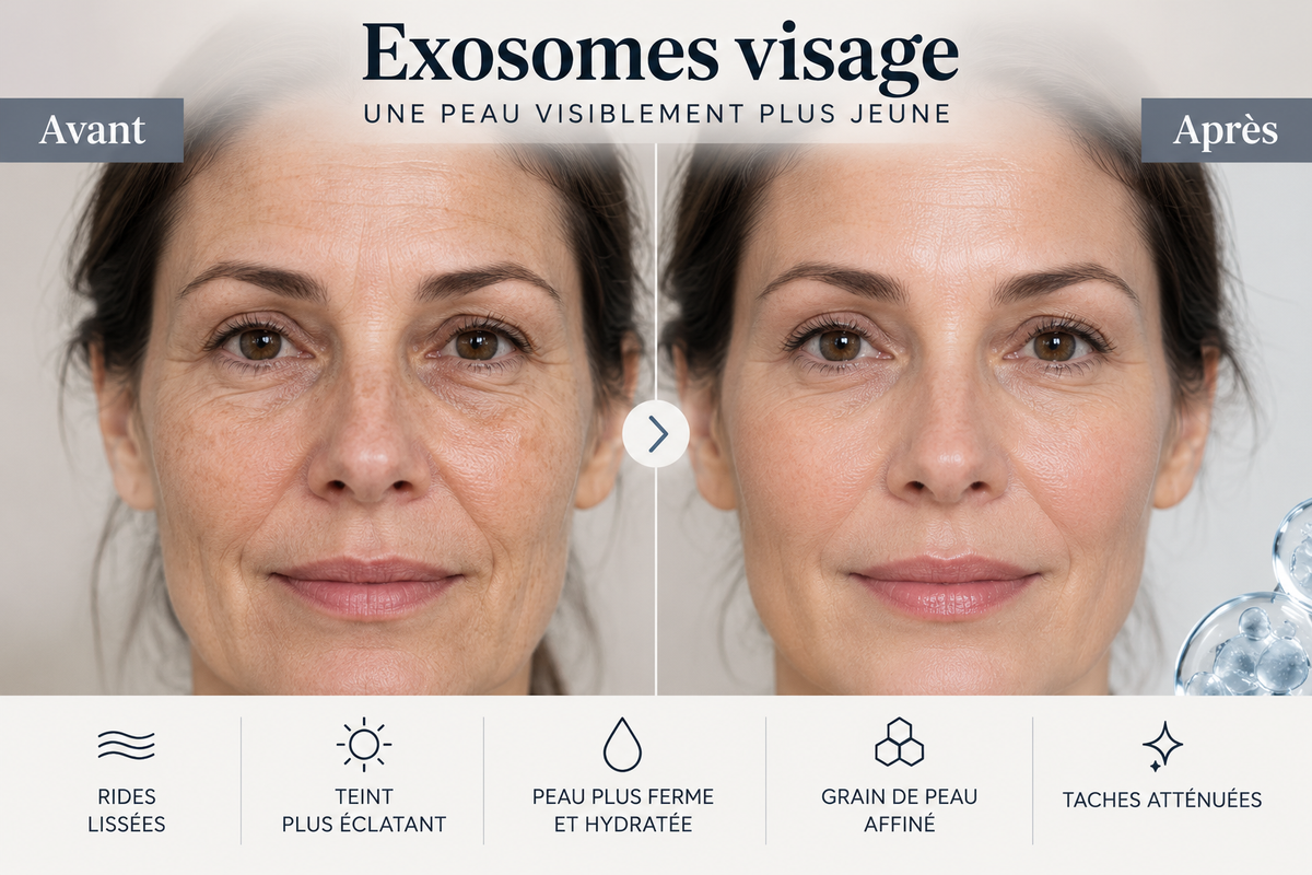 Exosomes visage avant après : quels résultats peut-on vraiment attendre ?