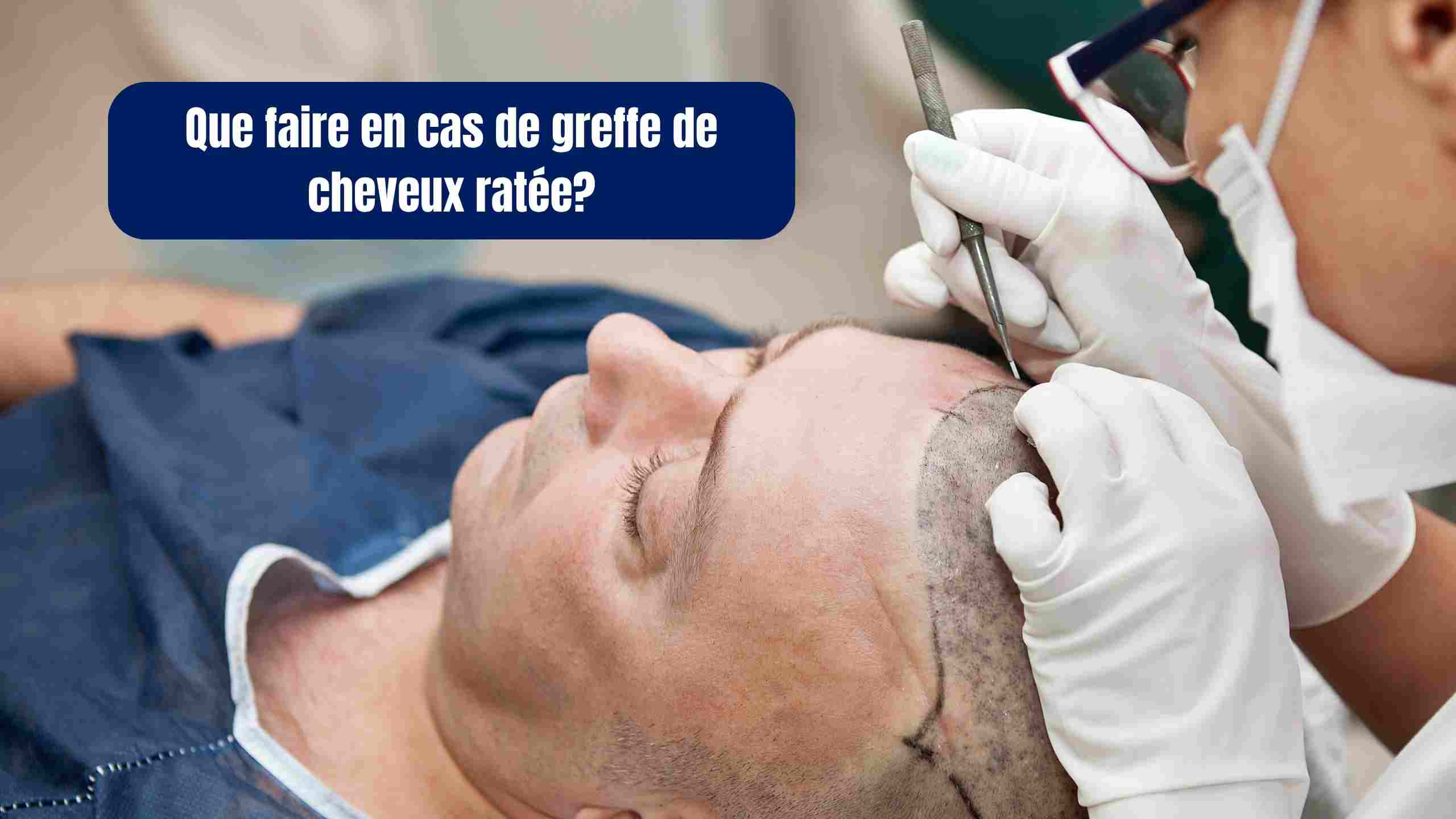 Que faire si ma greffe de cheveux est ratée?