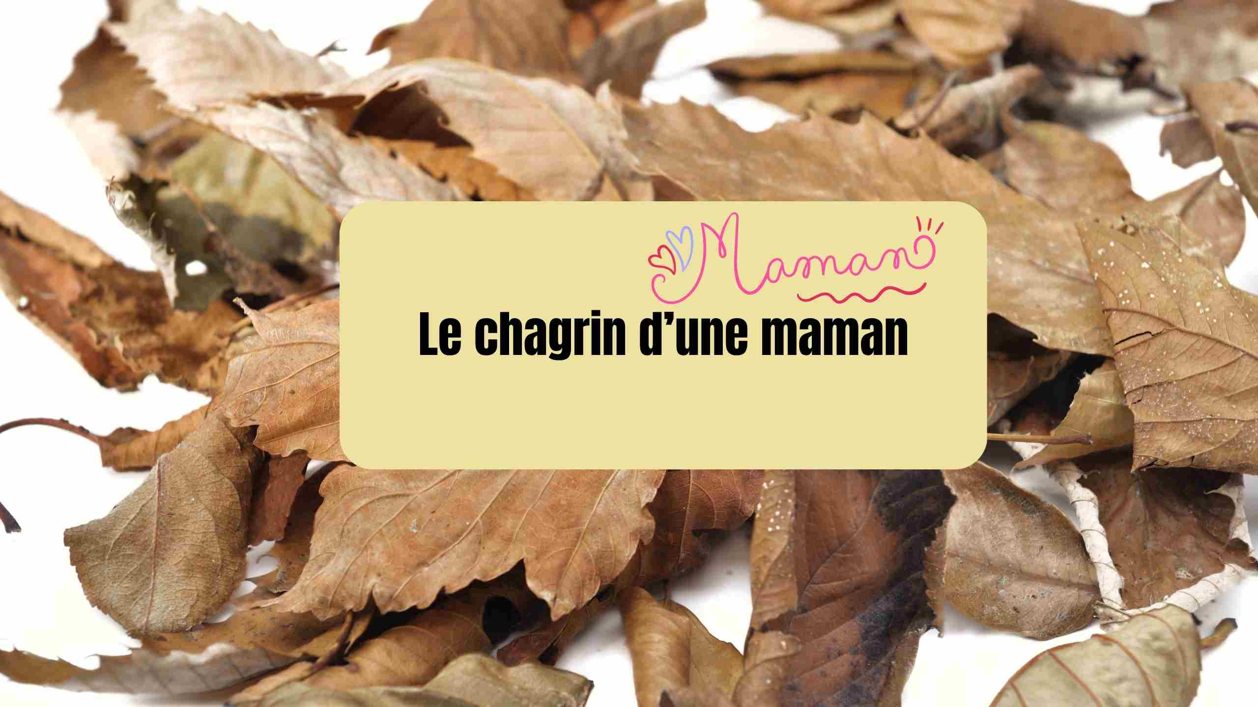 le chagrin d'une maman