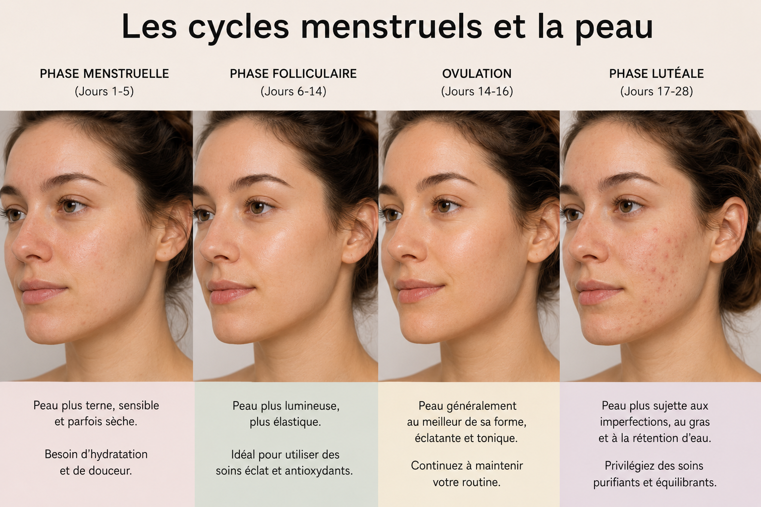 Les cycles menstruels influencent-ils vraiment la peau ? Tout ce qu'il faut savoir