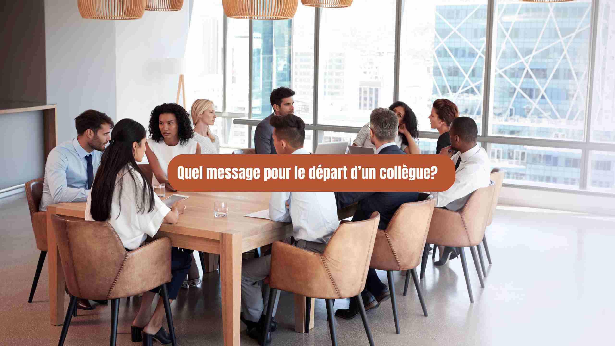 message depart collegue