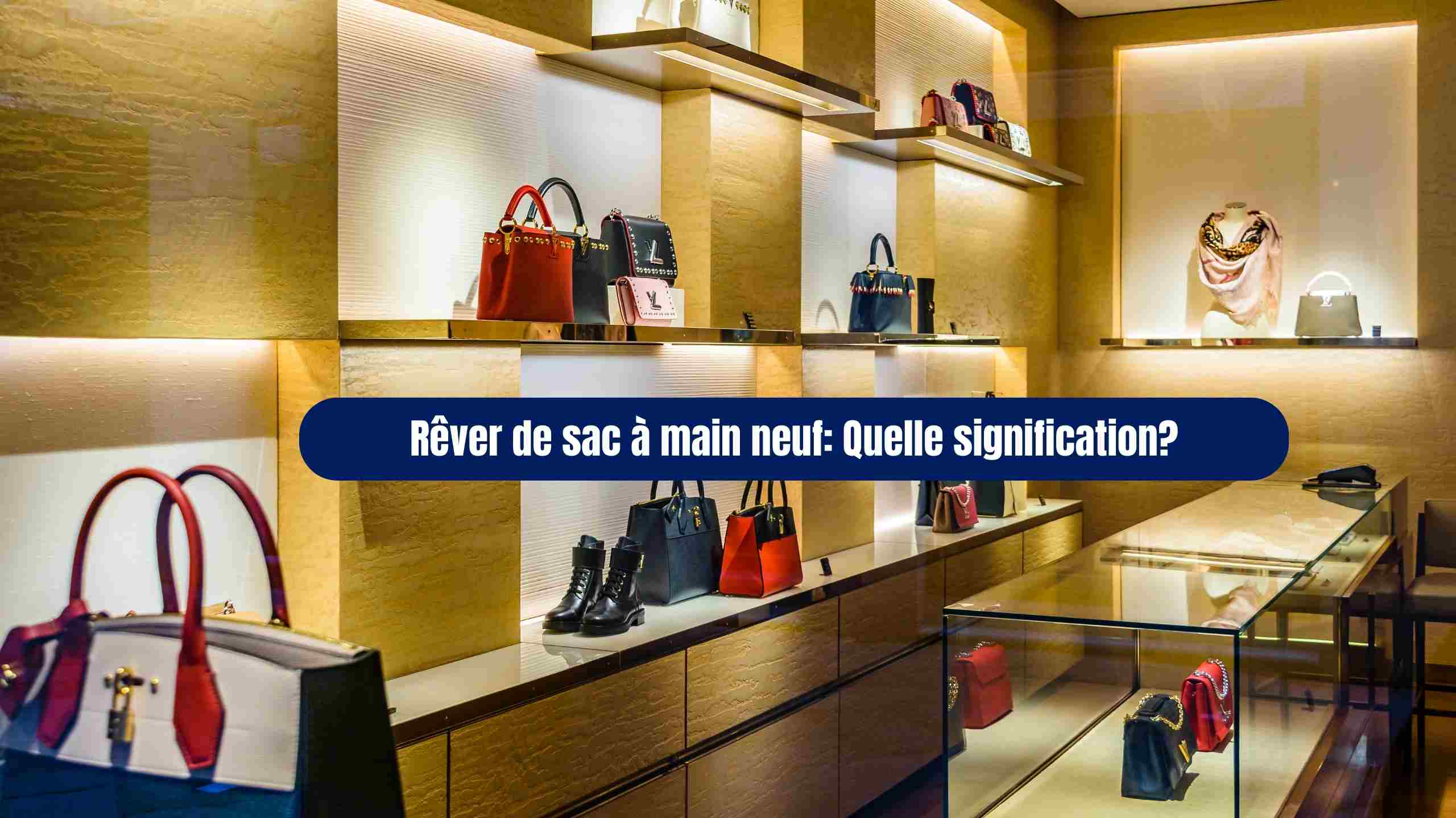Rêver de sac à main neuf