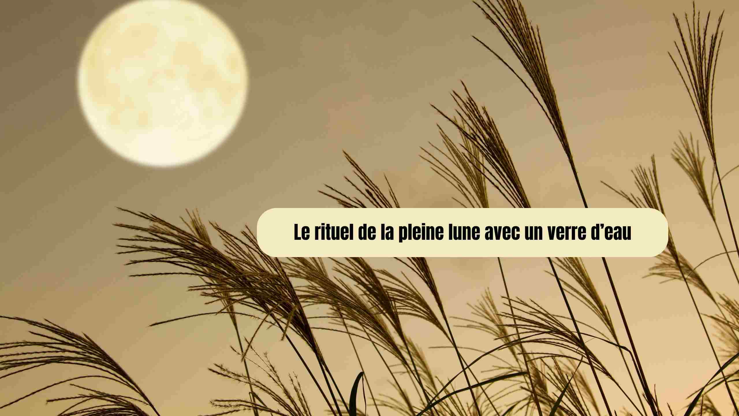 rituel pleine lune verre d eau