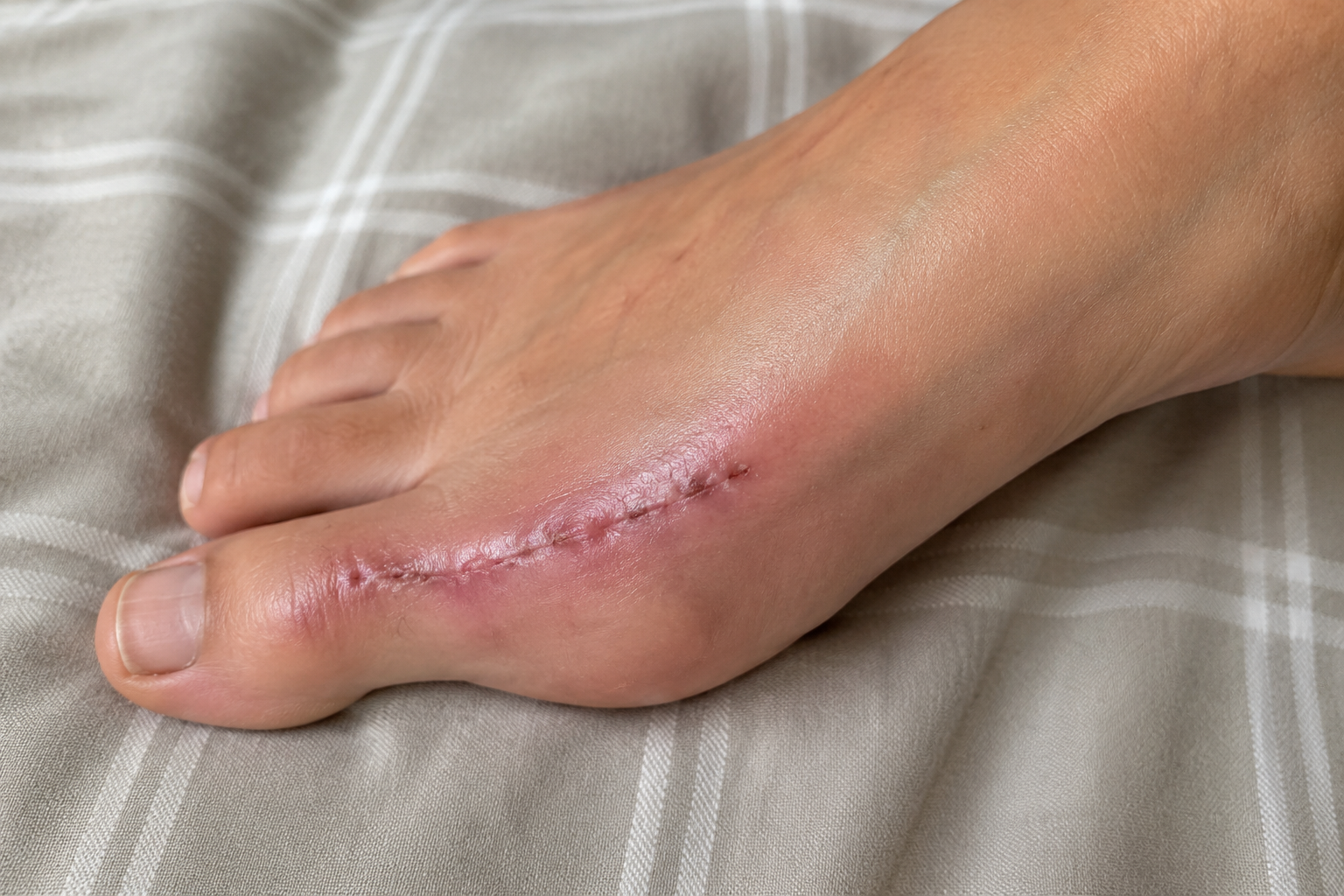 Sensation de brûlure après une opération d'hallux valgus : causes, durée et solutions