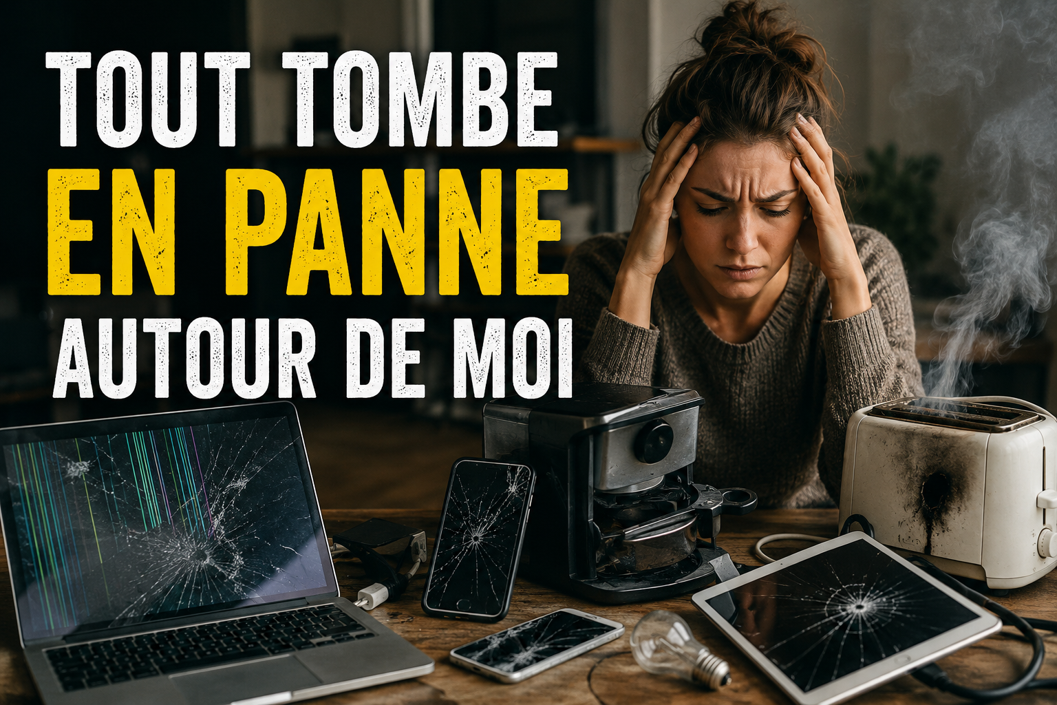 Tout tombe en panne autour de moi : signification spirituelle et messages cachés