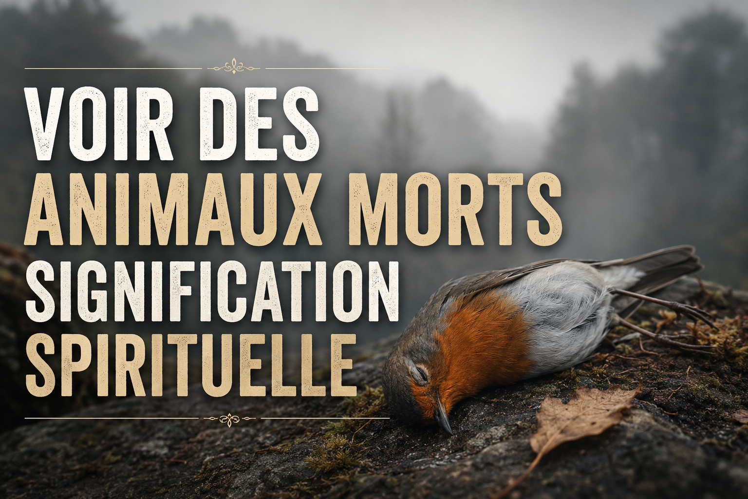 Voir des animaux morts : quelle est leur signification spirituelle ?