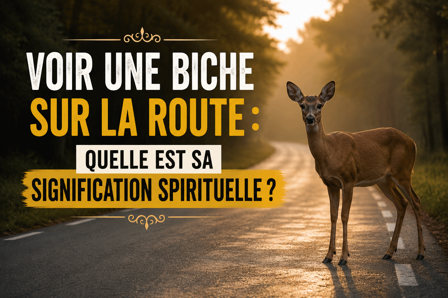 Voir une biche sur la route : quelle est sa signification spirituelle ?