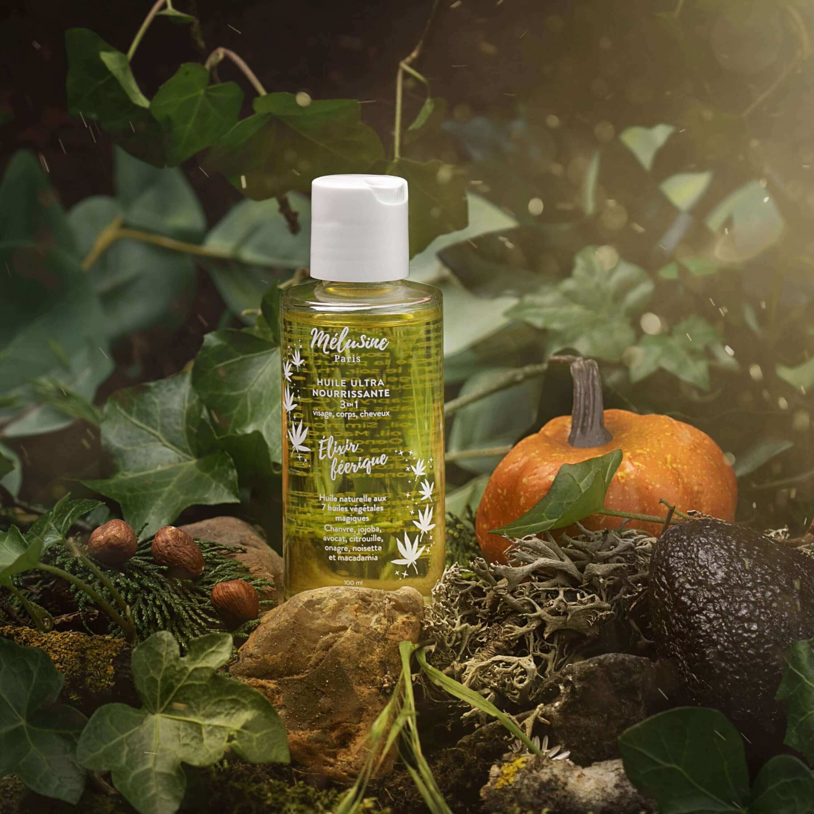 huile chanvre visage corps cheveux
