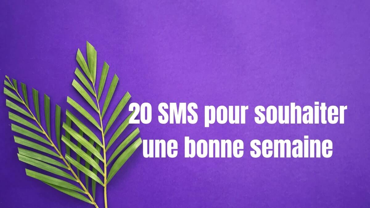 20 SMS pour souhaiter une bonne semaine