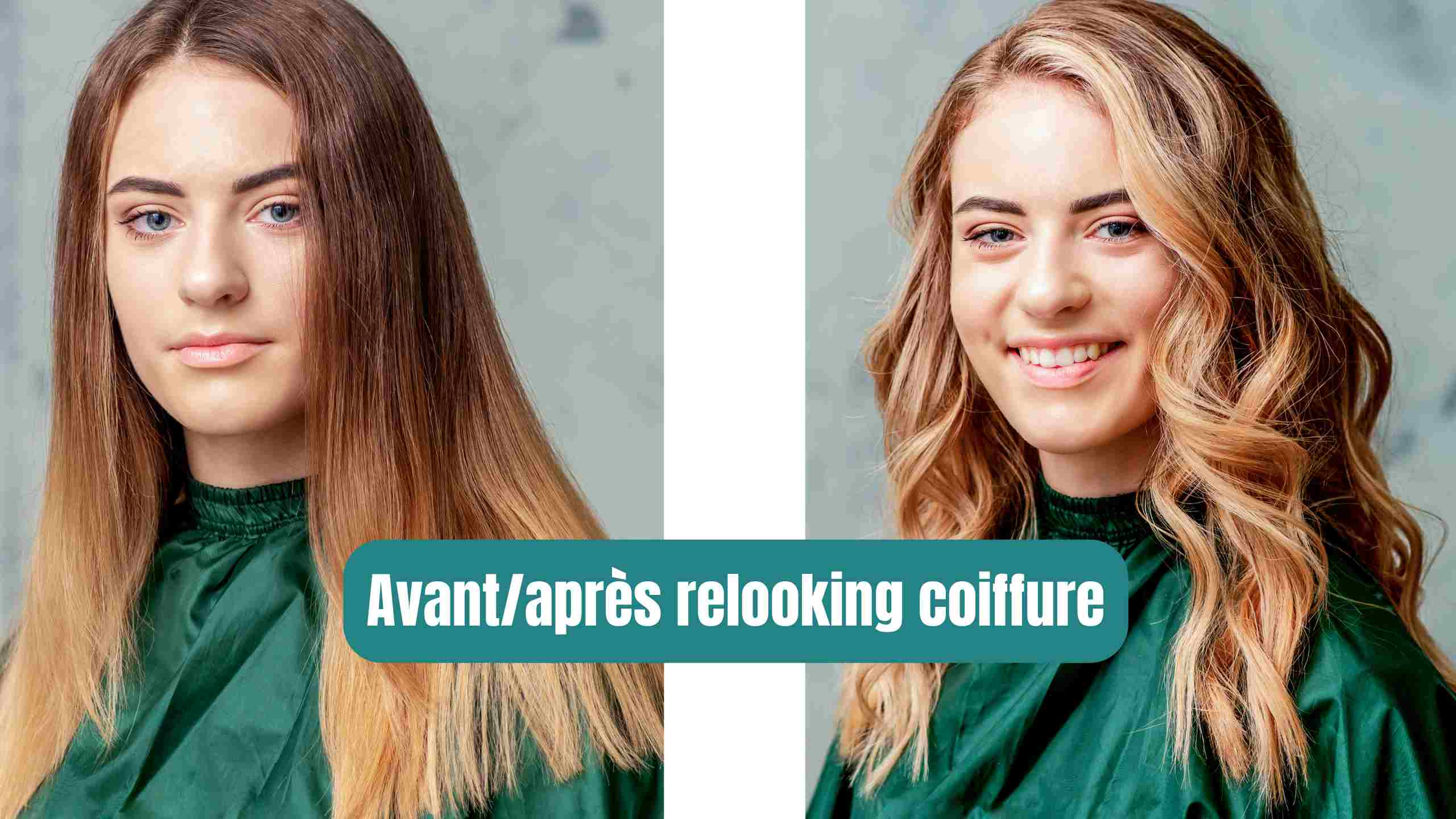 avant apres relooking coiffure