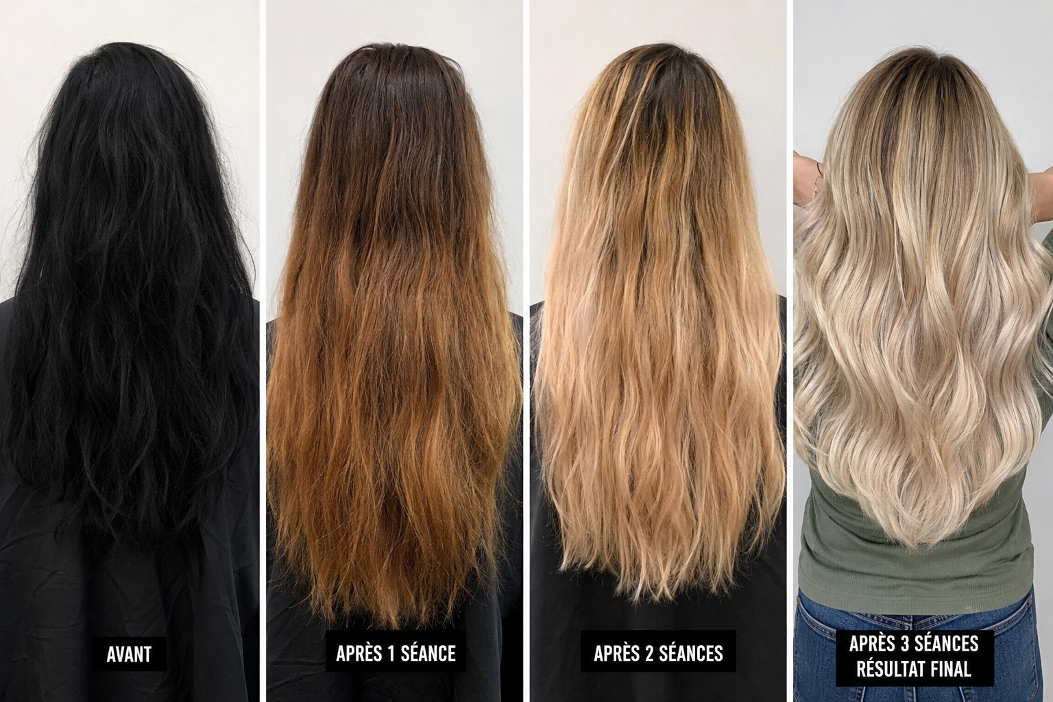 Comment décolorer des cheveux noirs sans les abîmer ?