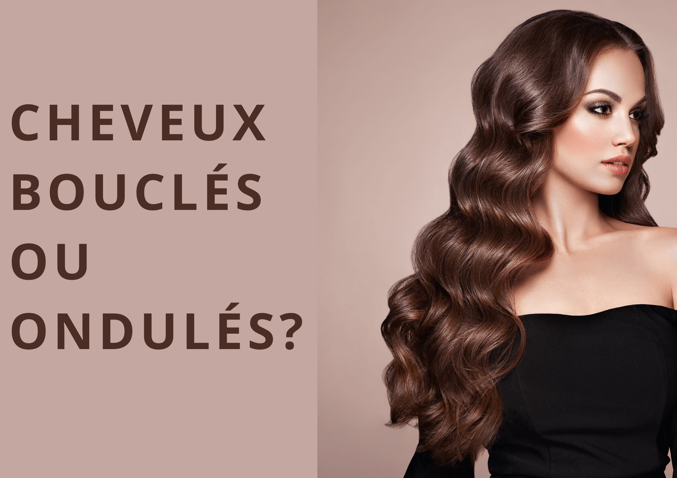 cheveux bouclés ondulés