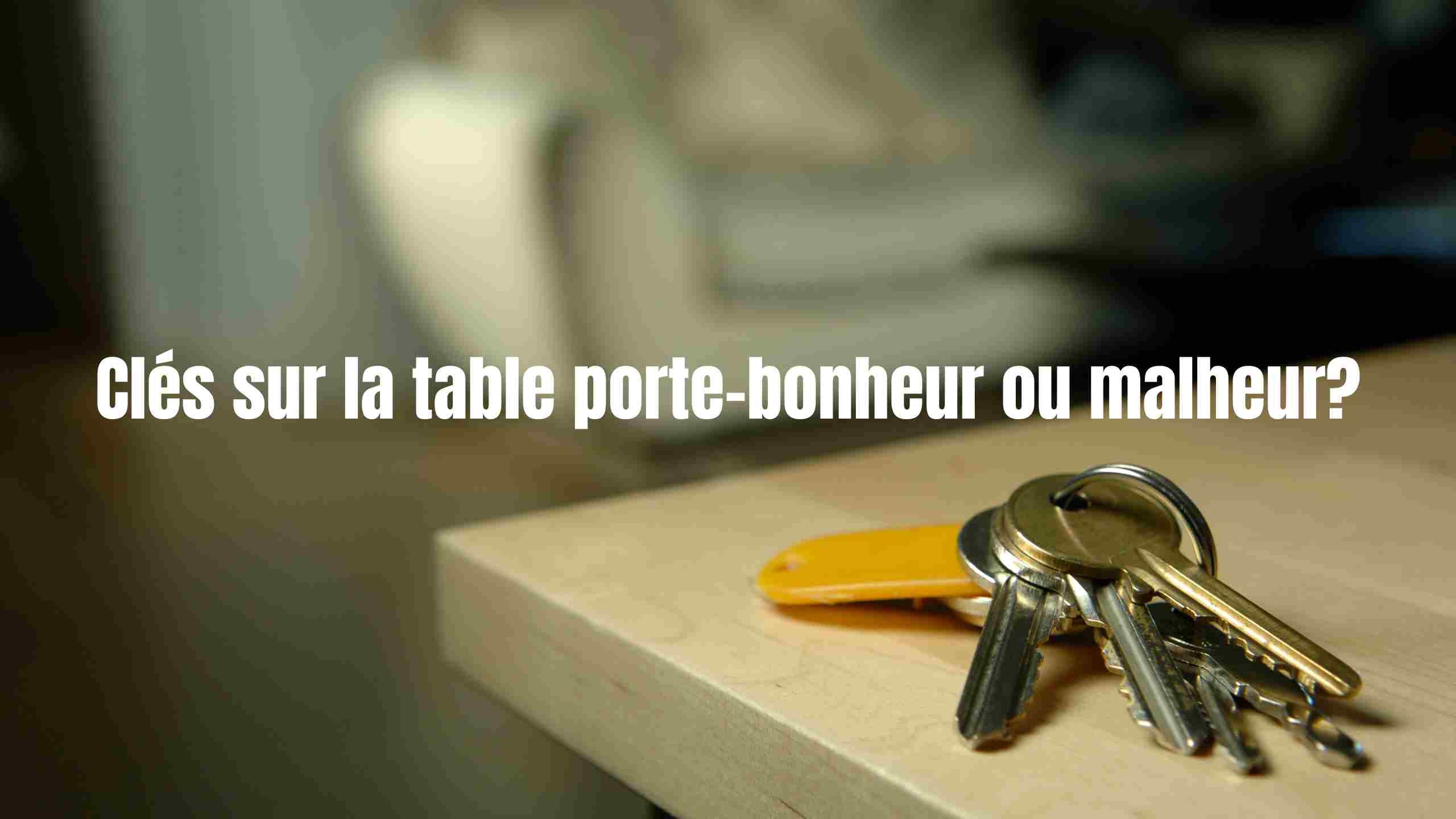 Clés sur la table porte-bonheur ou malheur?