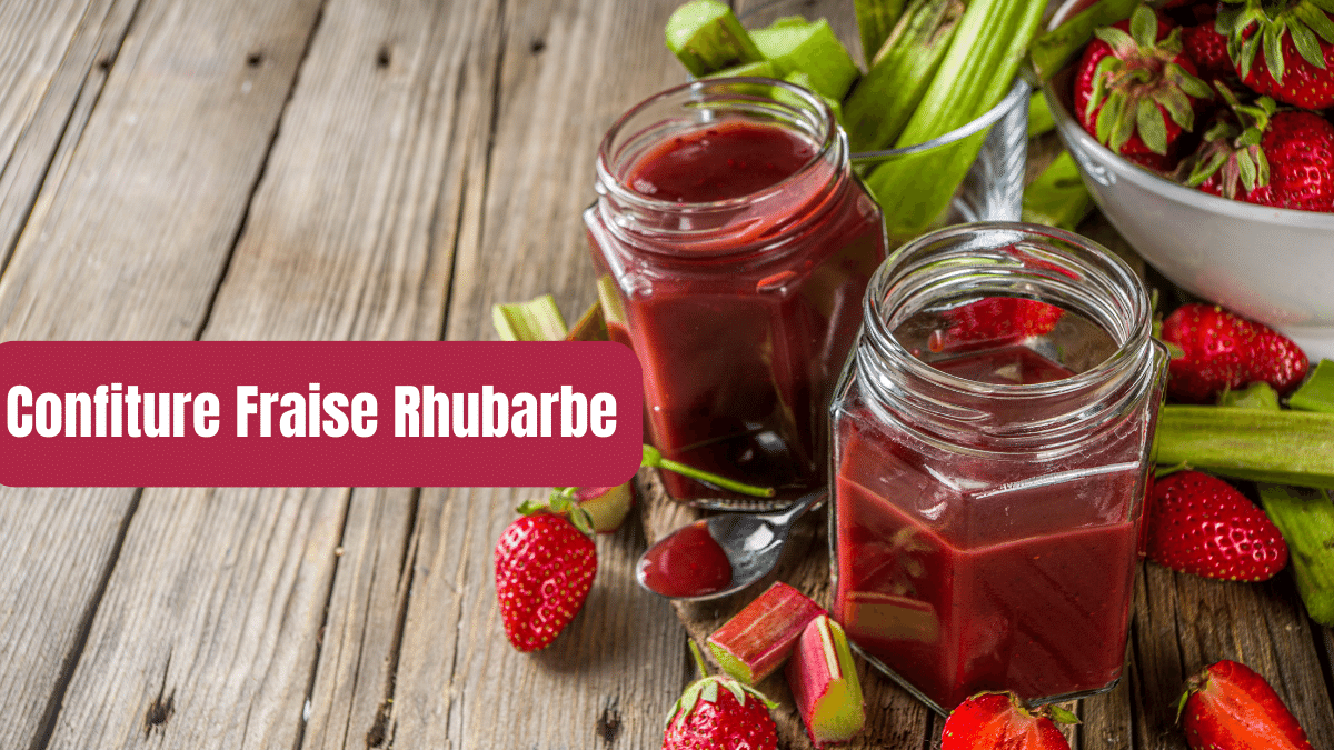 confiture fraise rhubarbe