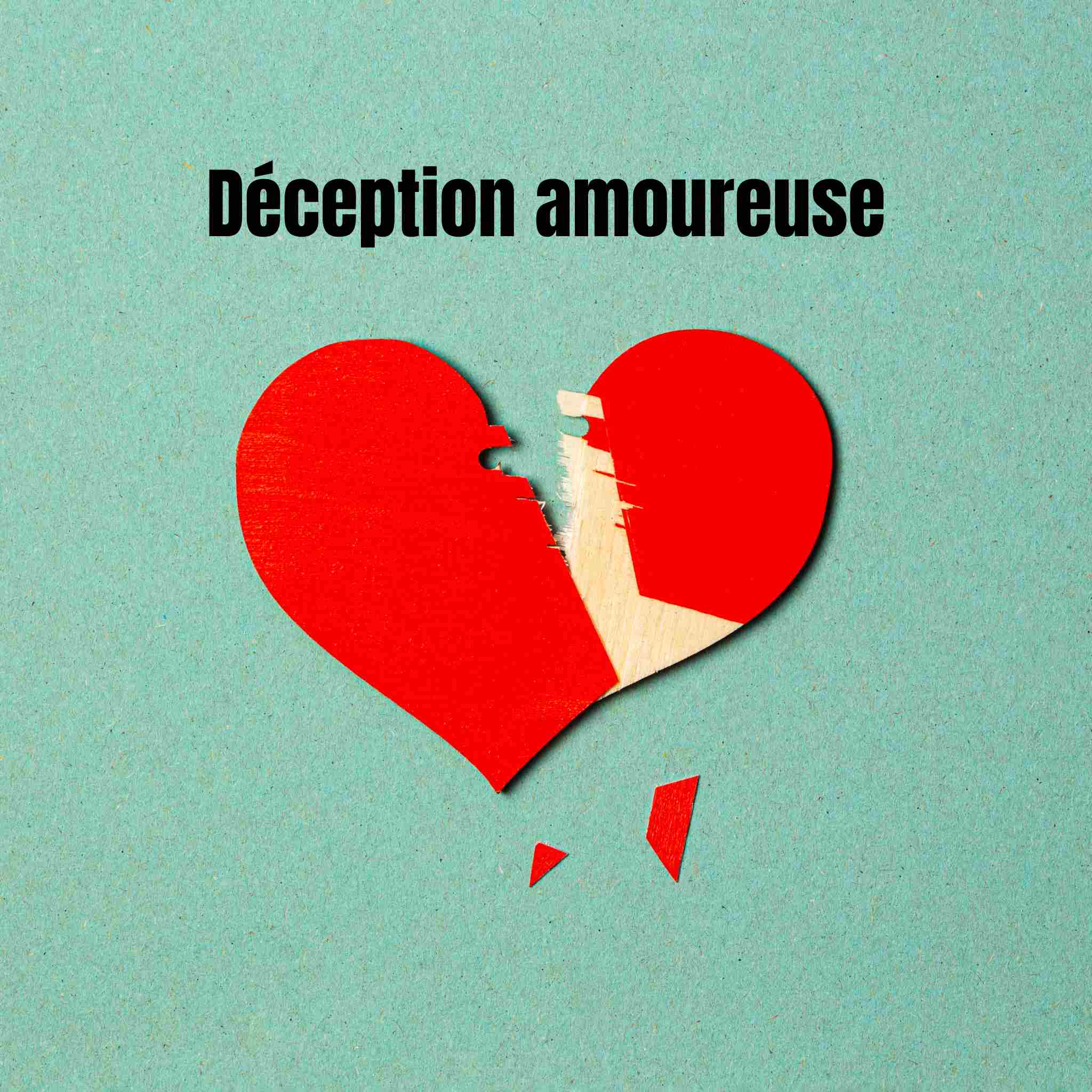 Déception amoureuse. Quand le cœur se fissure
