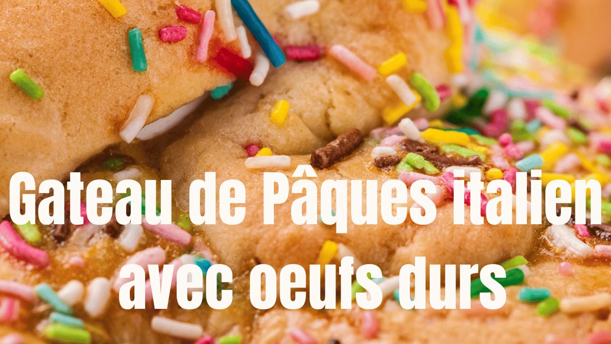 gateau de paques italien avec oeufs durs