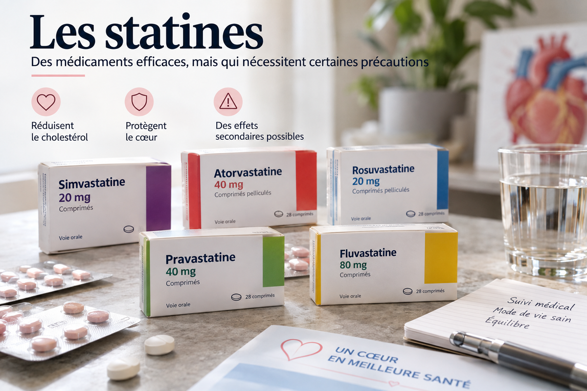 Liste des statines dangereuses : lesquelles présentent le plus de risques ?
