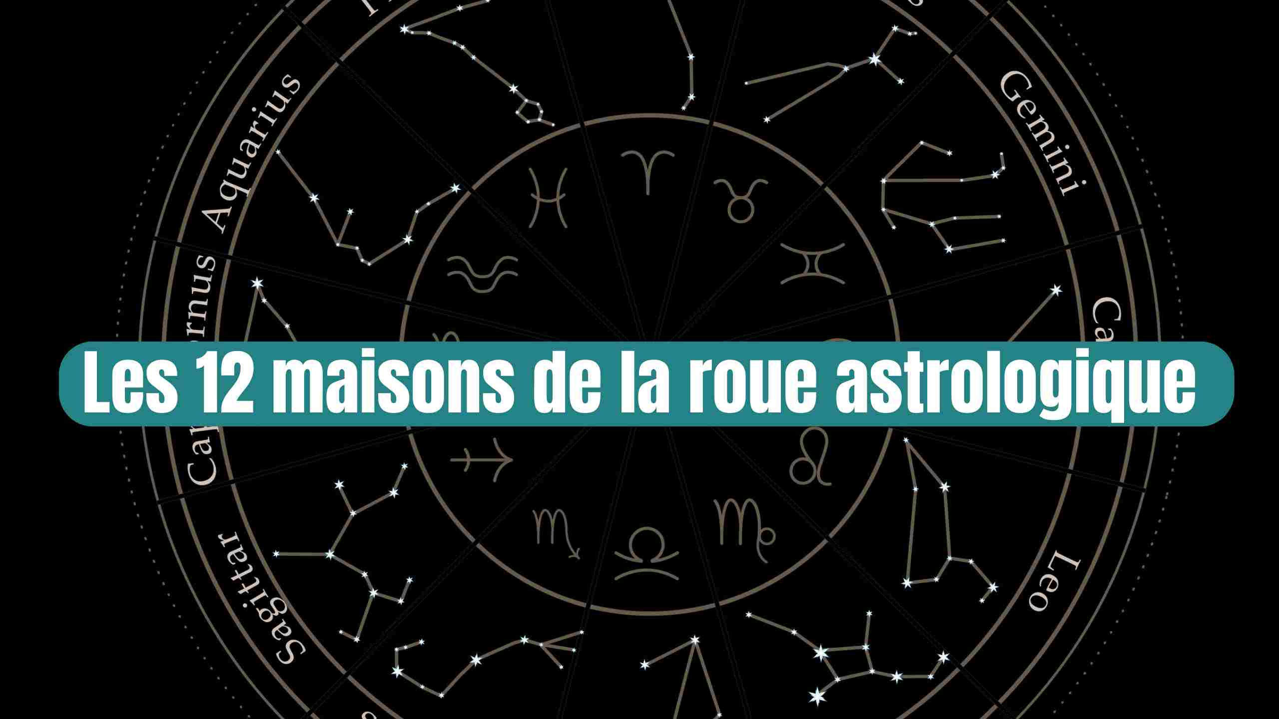 Les 12 maisons de la roue astrologique