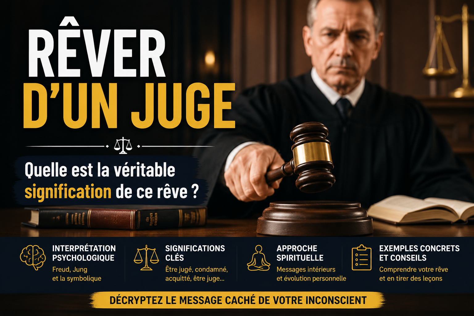 Rêver d'un juge : signification et interprétation complète