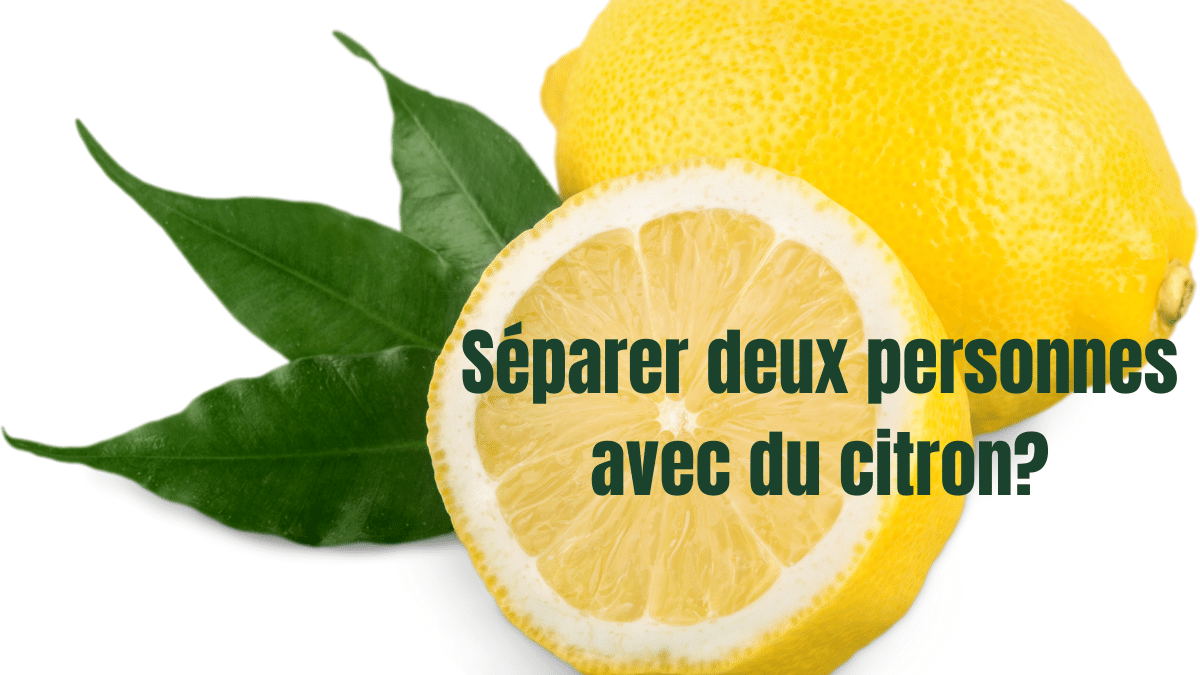 separer deux personnes avec du citron