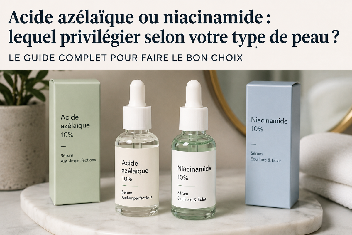 Acide azélaïque ou niacinamide : lequel choisir selon votre peau ?