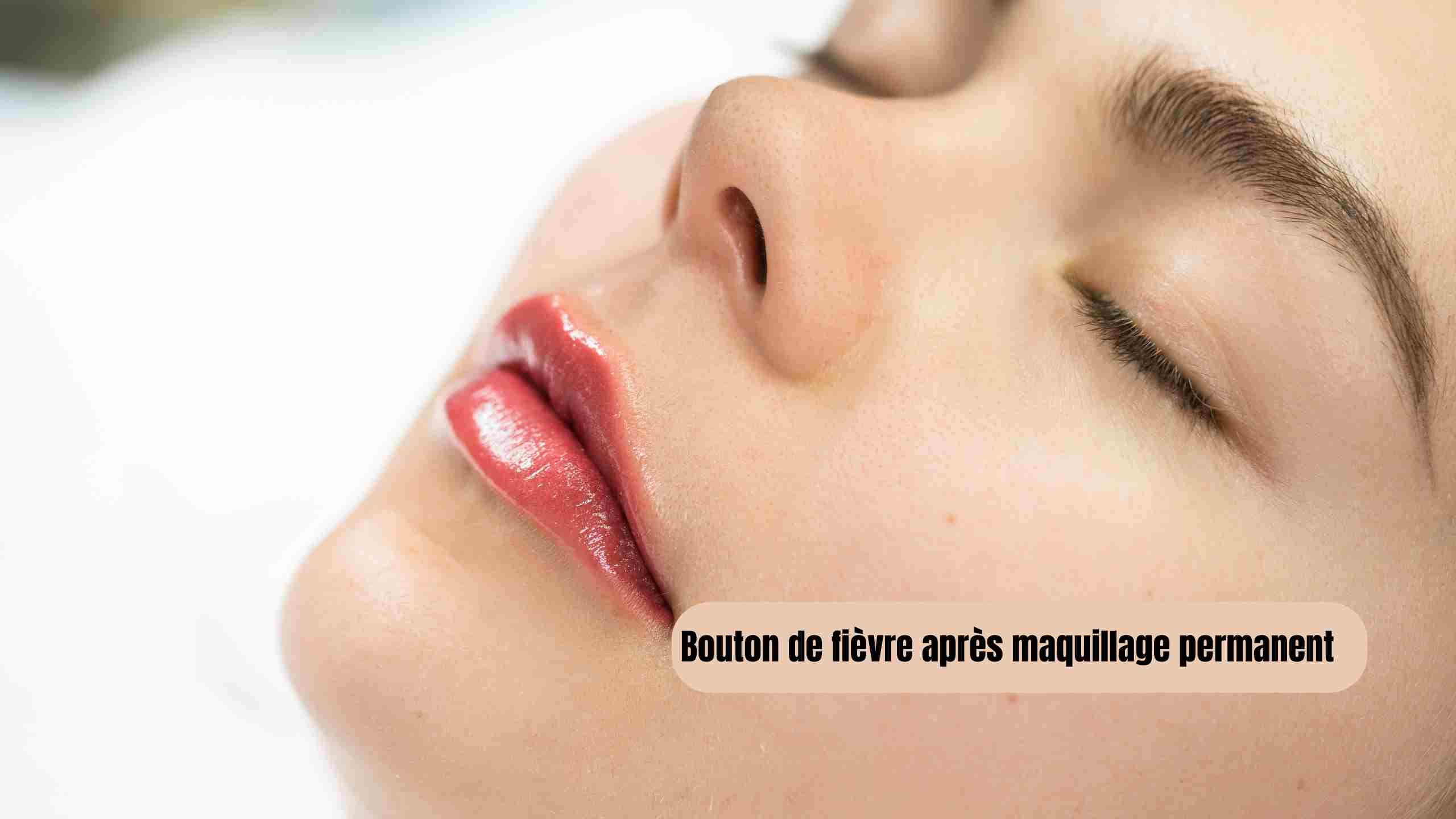 Bouton de fièvre après maquillage permanent: Que faire?