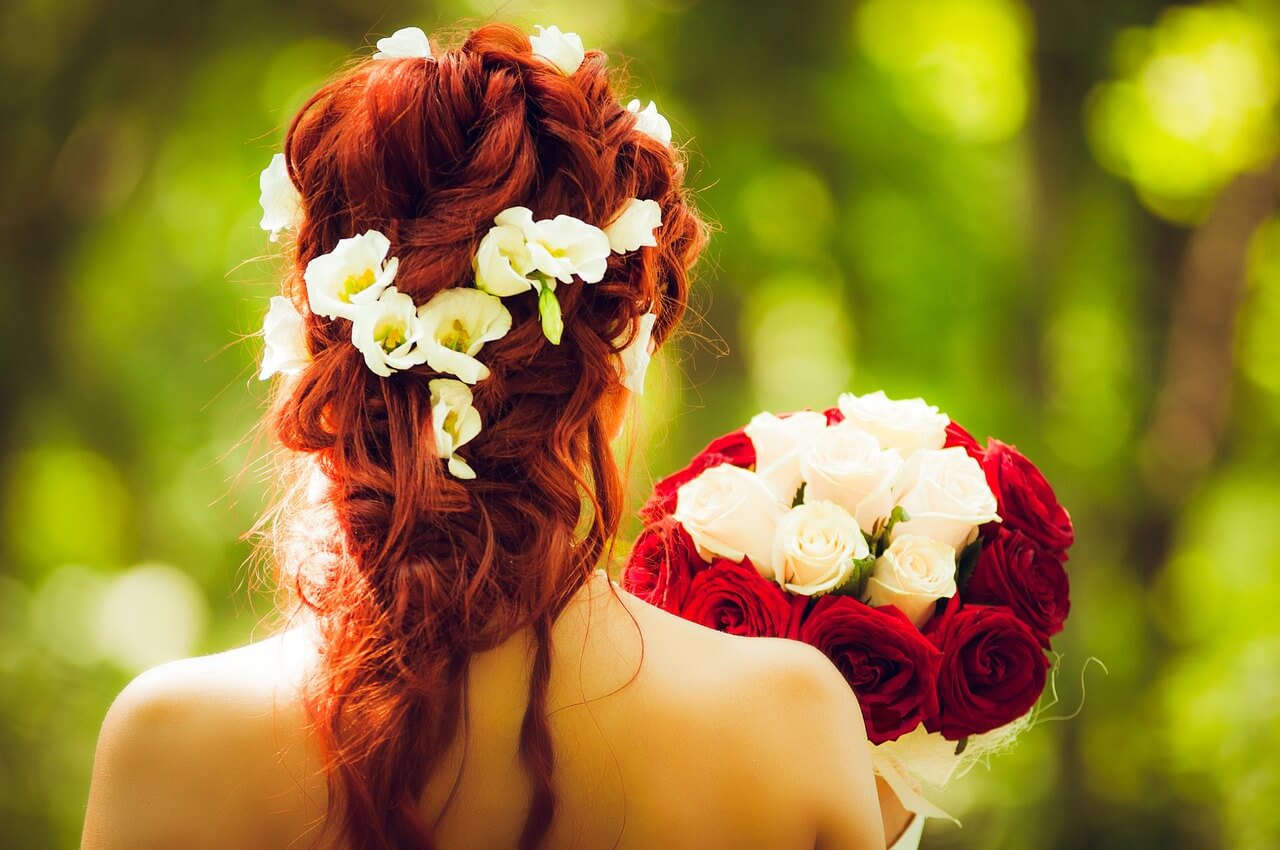 coiffure de mariage simple et chic