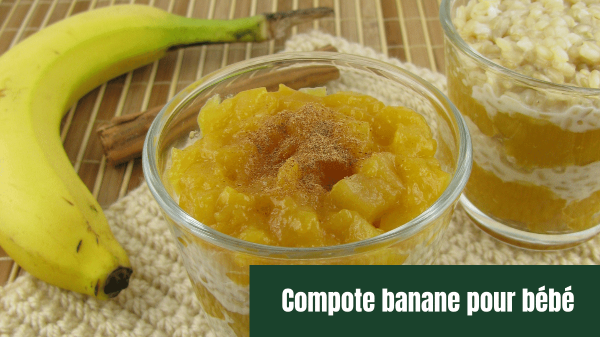 compote banane bebe