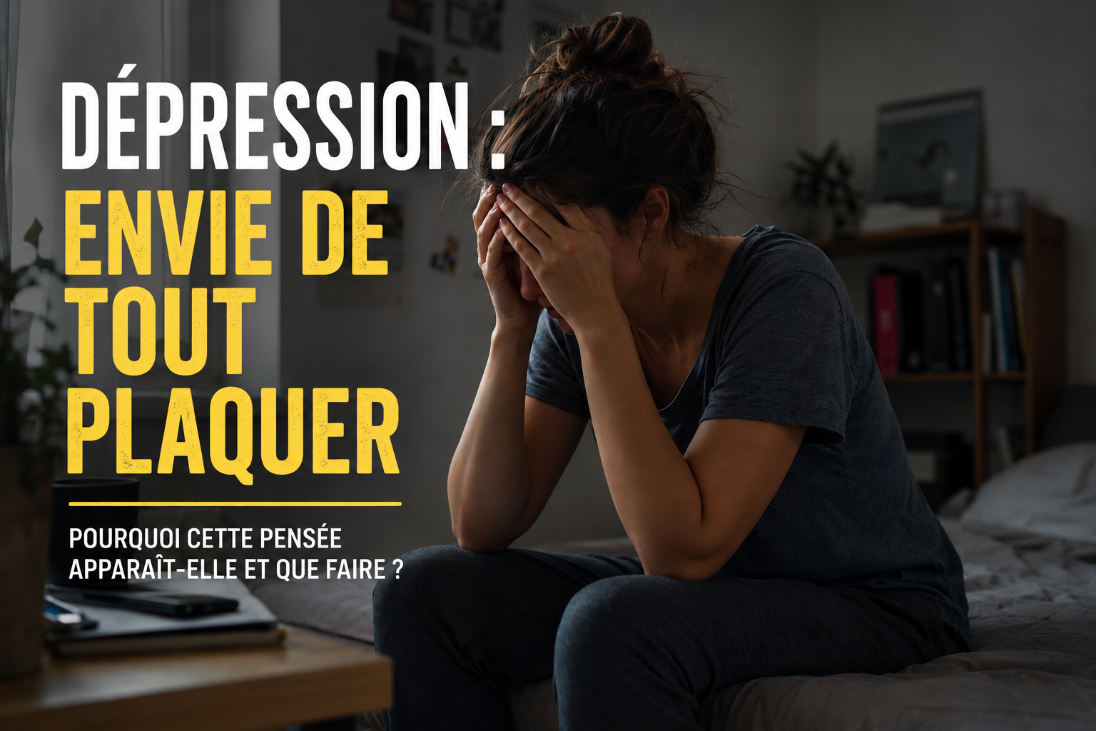 Dépression : pourquoi ai-je envie de tout plaquer ?