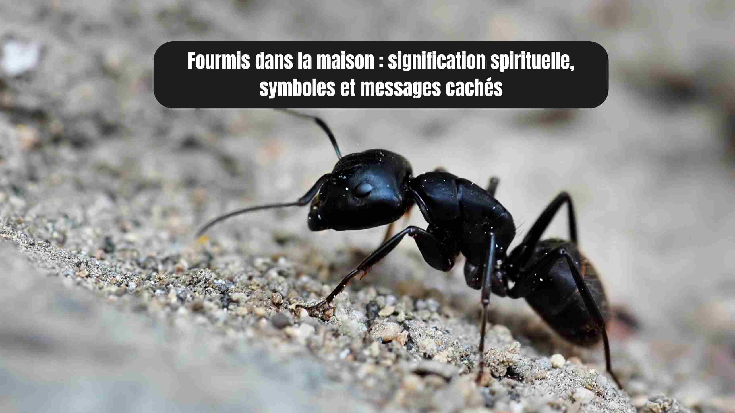 Fourmis dans la maison : signification spirituelle, symboles et messages cachés