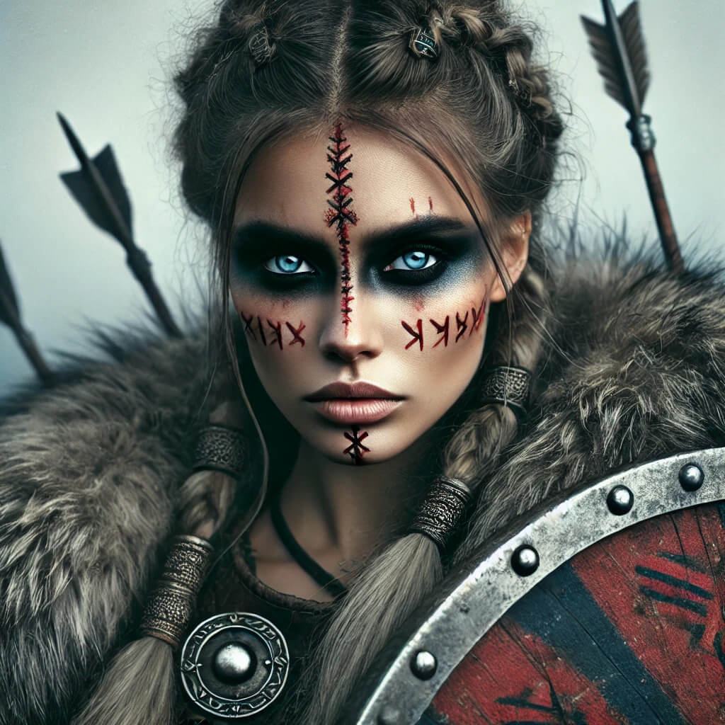 maquillage viking femme