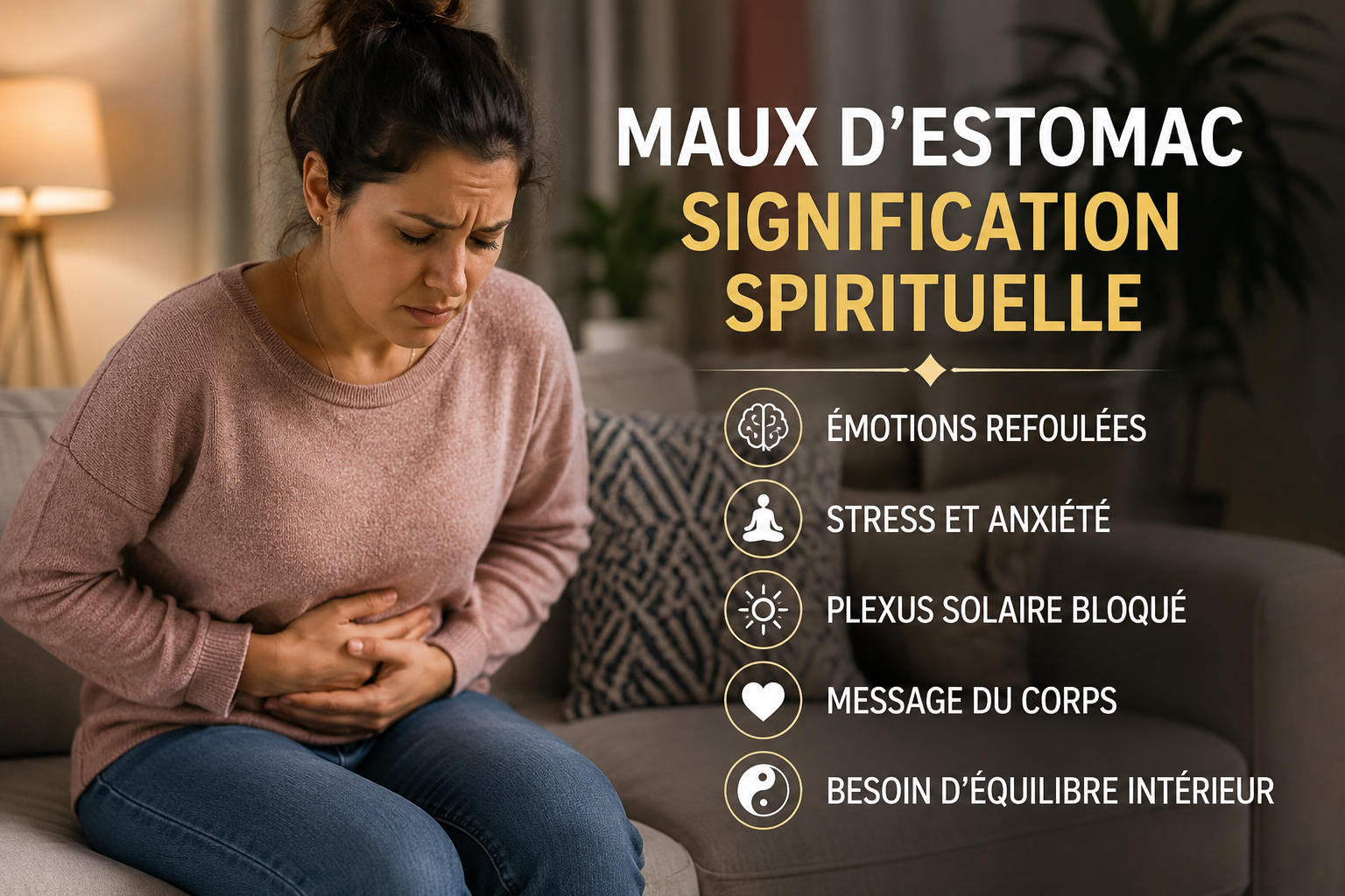 Maux d'estomac : quelle est leur signification spirituelle ? Le message caché derrière les douleurs digestives