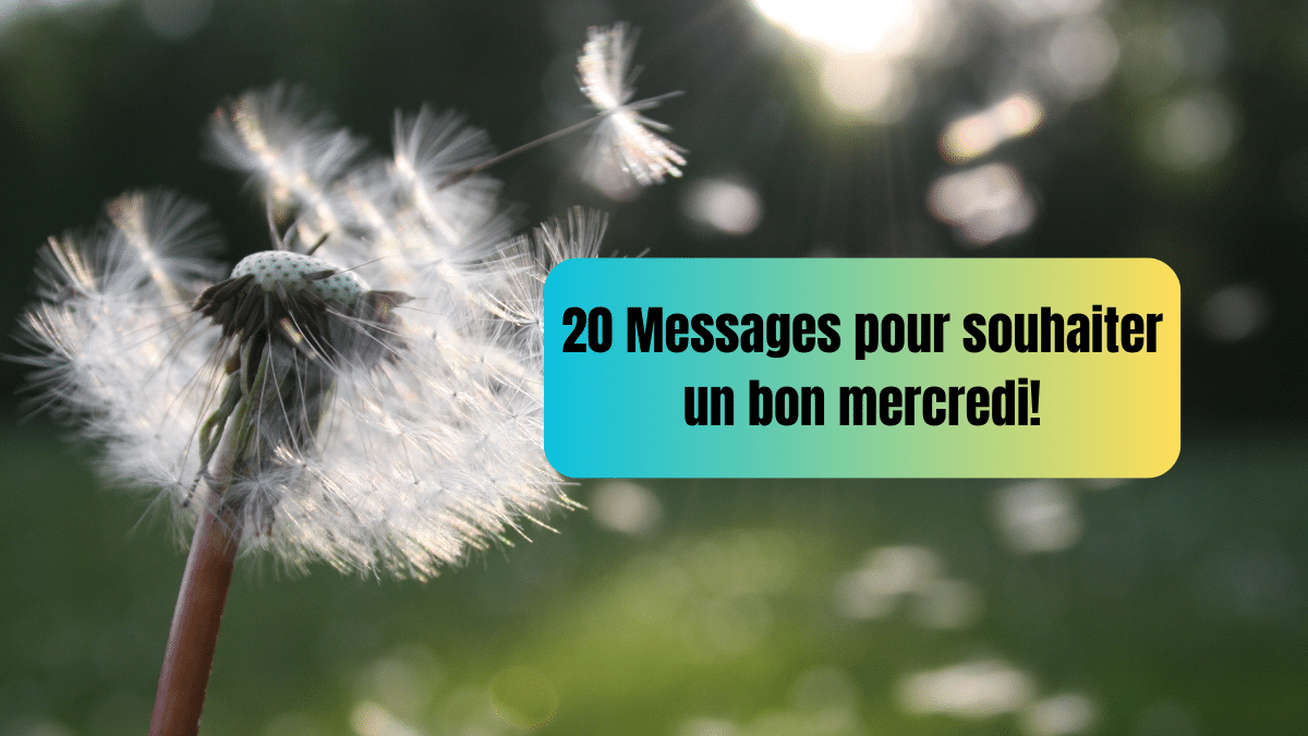 20 messages pour souhaiter un bon mercredi