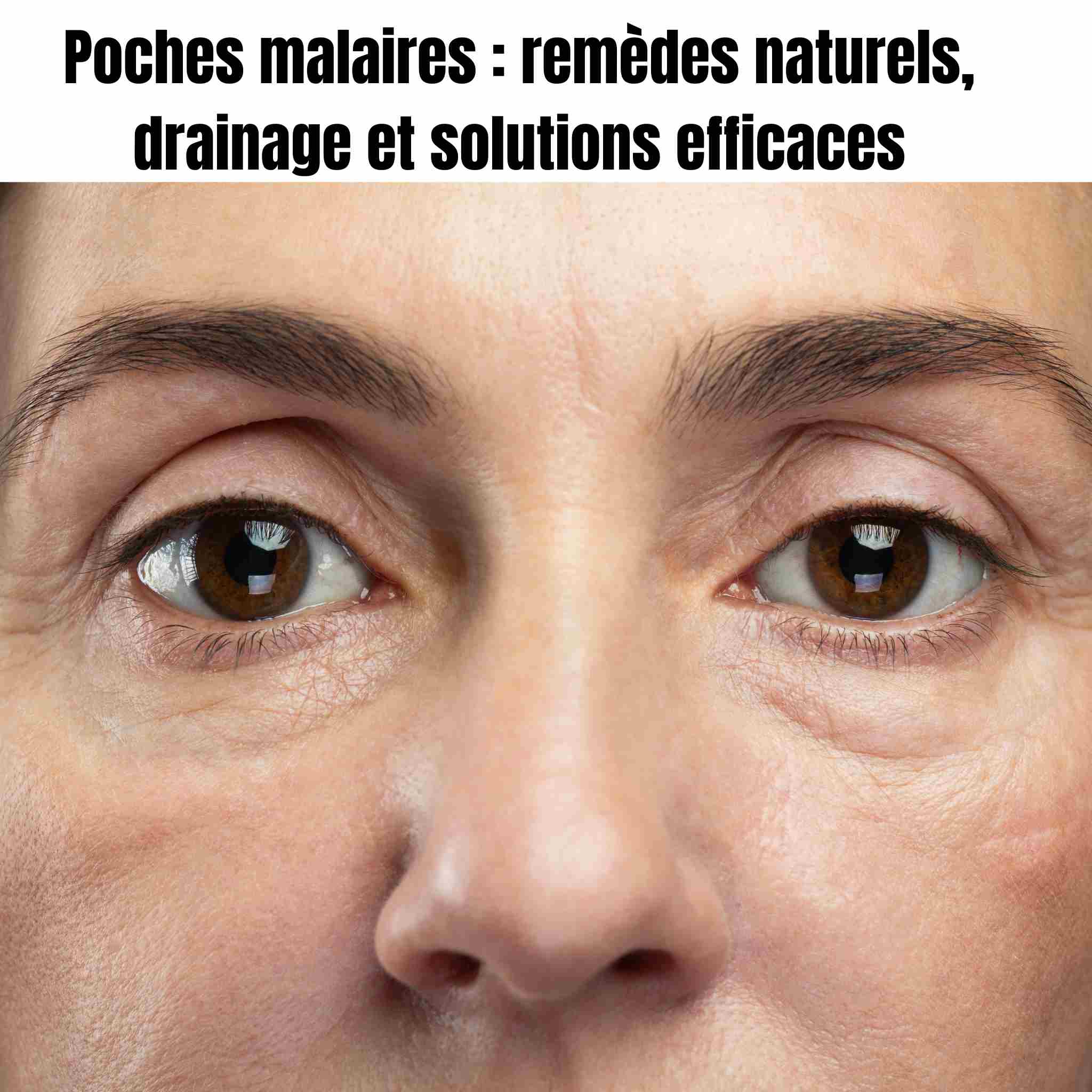 Poches malaires : remèdes naturels, drainage et solutions efficaces