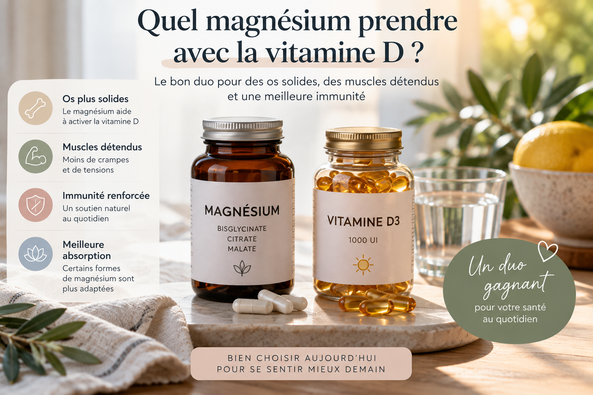 Quel magnésium prendre avec la vitamine D ?