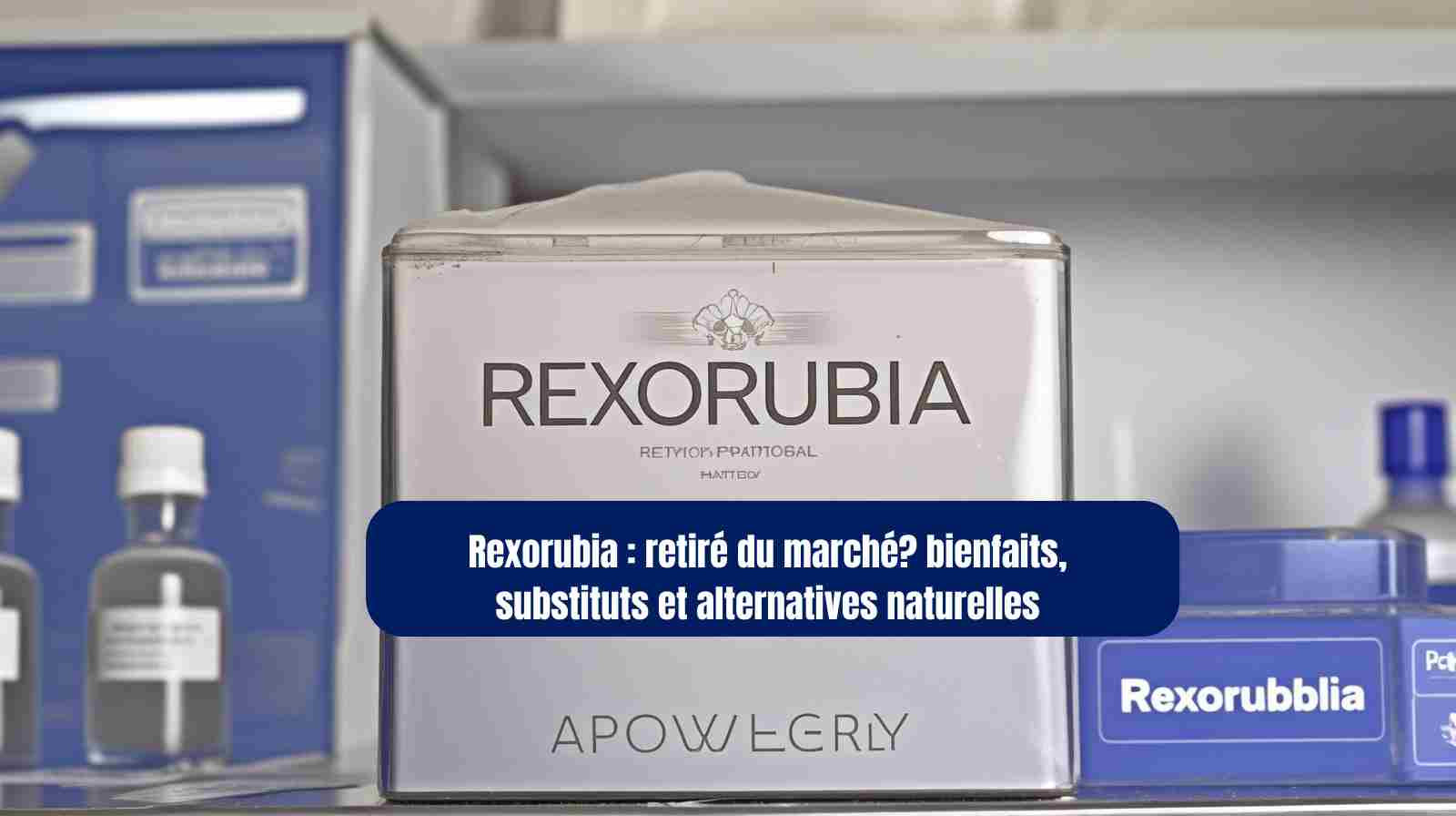 Rexorubia : retiré du marché? bienfaits, substituts et alternatives naturelles